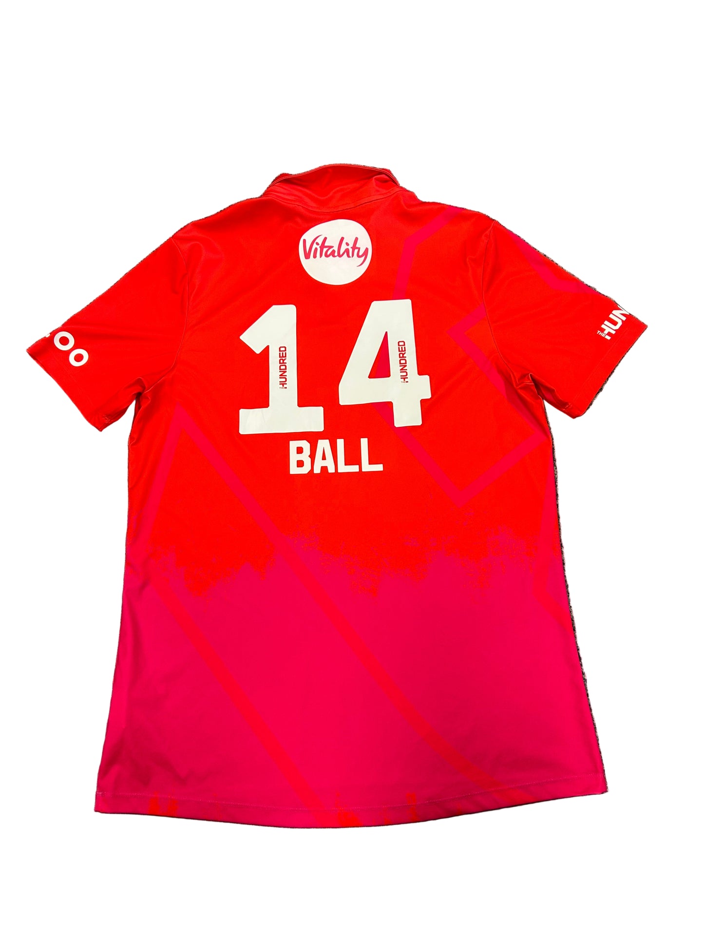 Jake Ball Welsh Fire 2022 Hundred Match Worn SS Playing Shirt