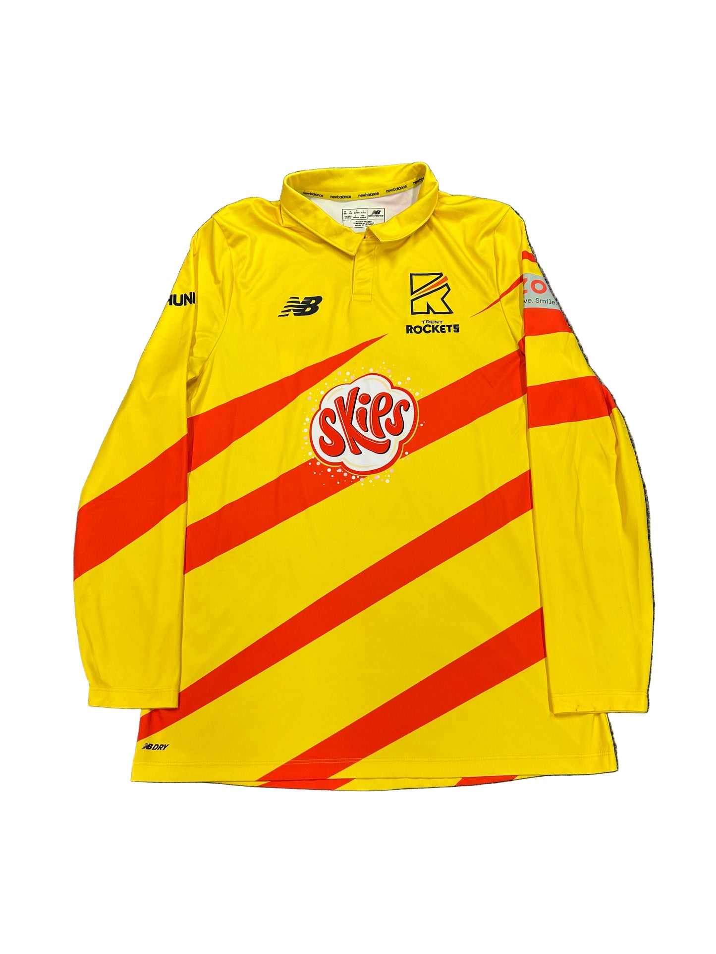Lewis Gregory Trent Rockets 2021 Hundred Match Worn LS Playing Shirt