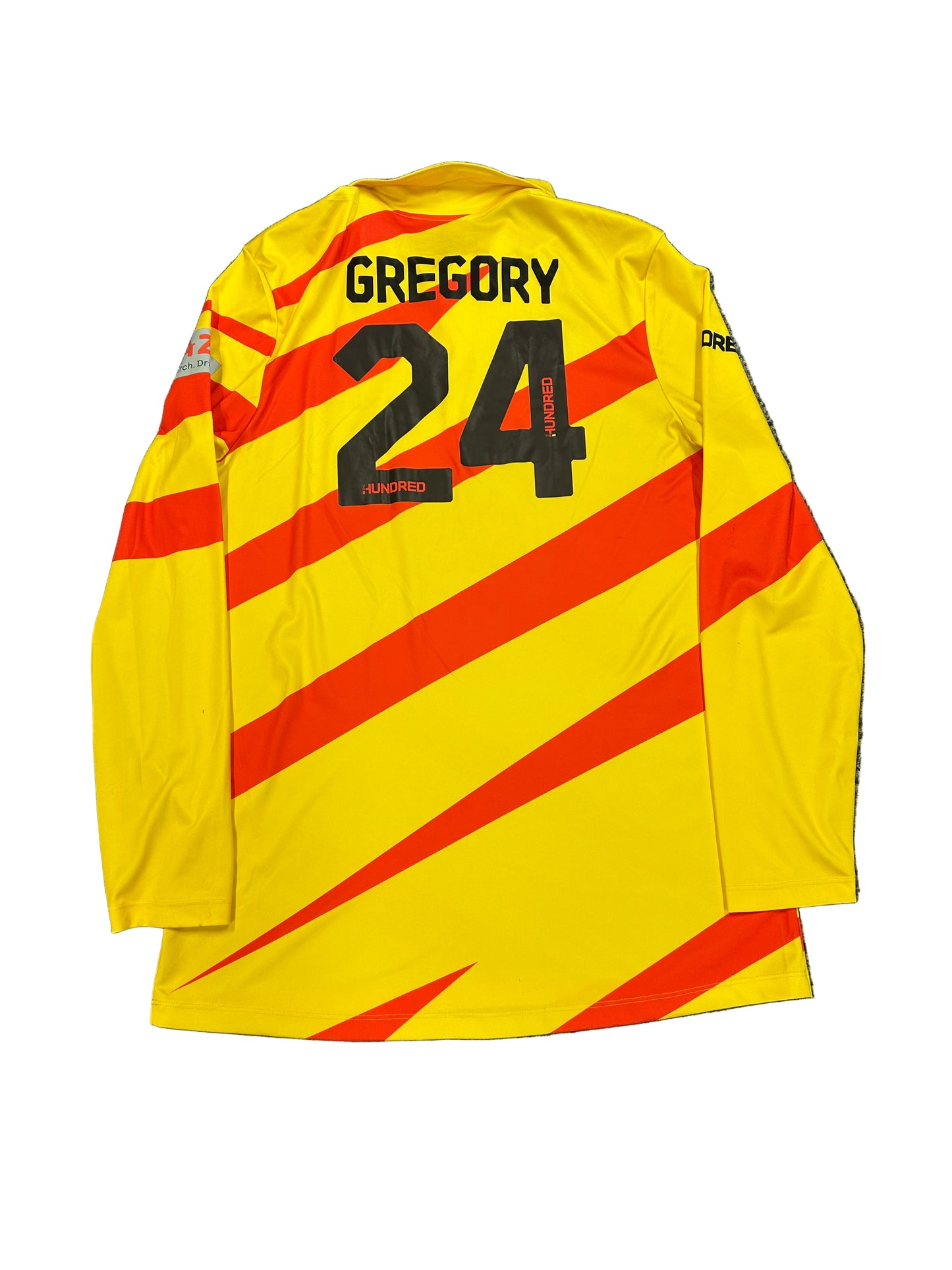 Lewis Gregory Trent Rockets 2021 Hundred Match Worn LS Playing Shirt
