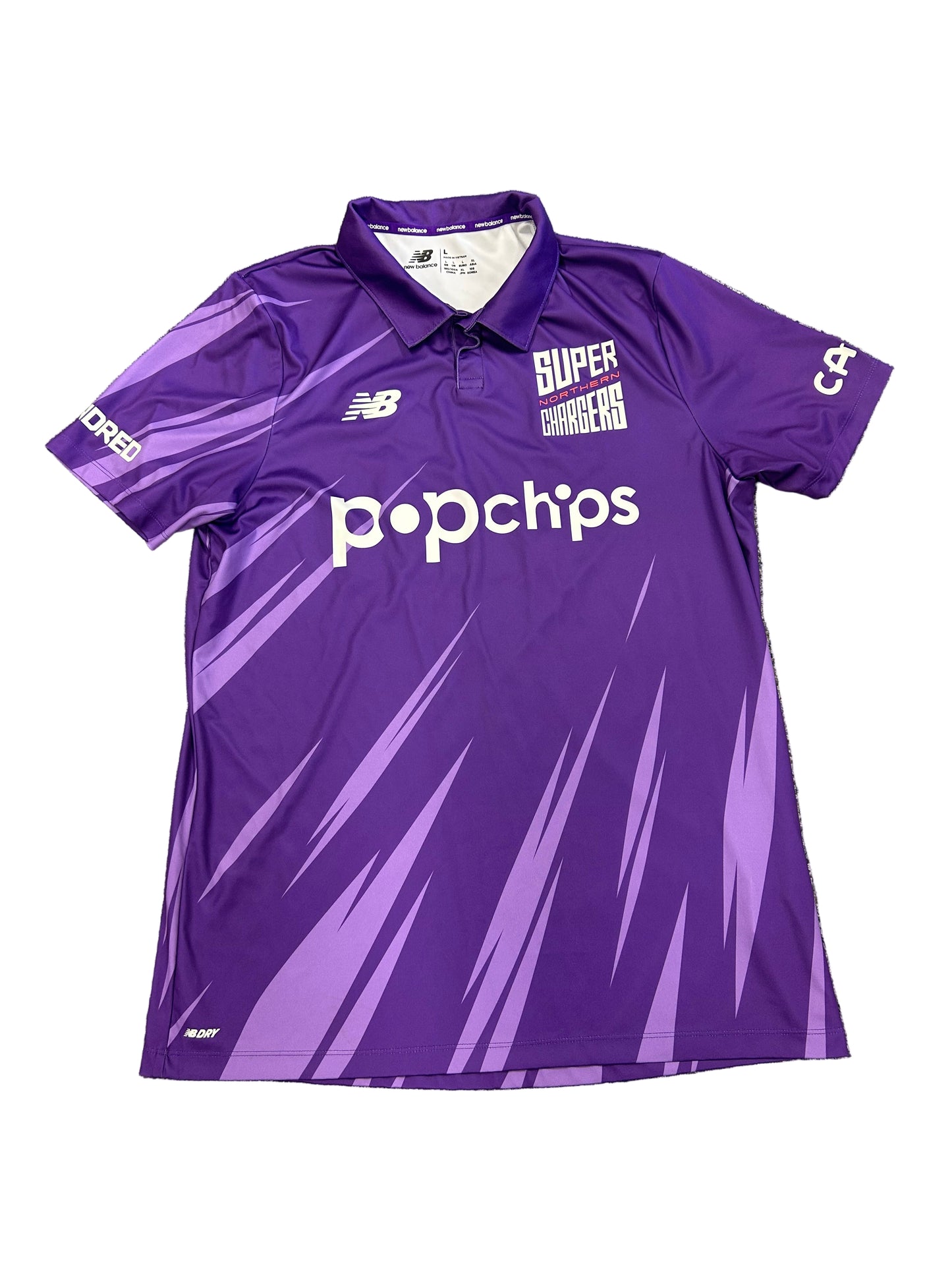 Jordan Clark Northern Superchargers 2022 Hundred Match Issue SS Playing Shirt