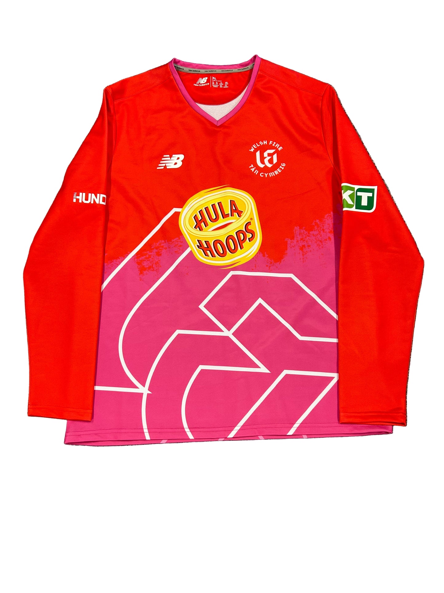 Tom Kohler-Cadmore Welsh Fire 2024 Hundred Match Worn LS Playing Jumper