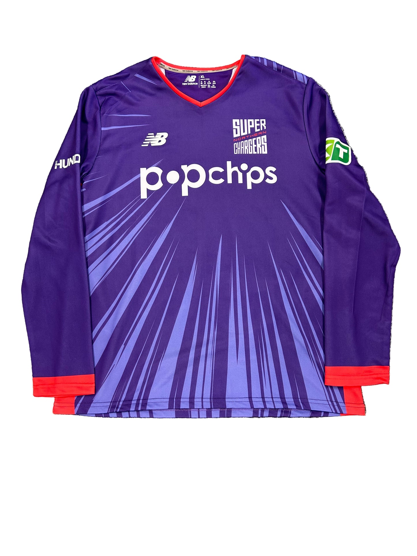 Matt Short Northern Superchargers 2024 Hundred Match Worn LS Playing Jumper