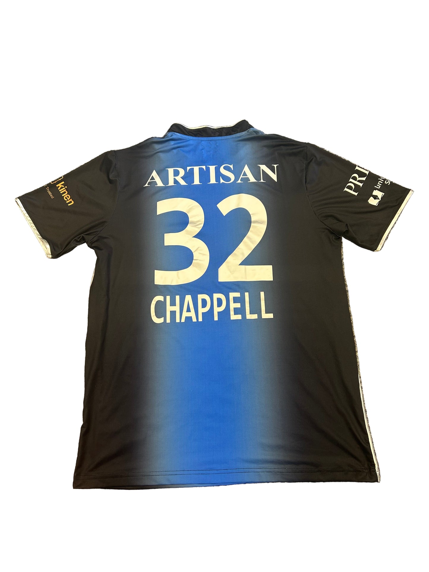 Zak Chappell Rangpur Riders 2024 GSL Match Worn SS Playing Shirt