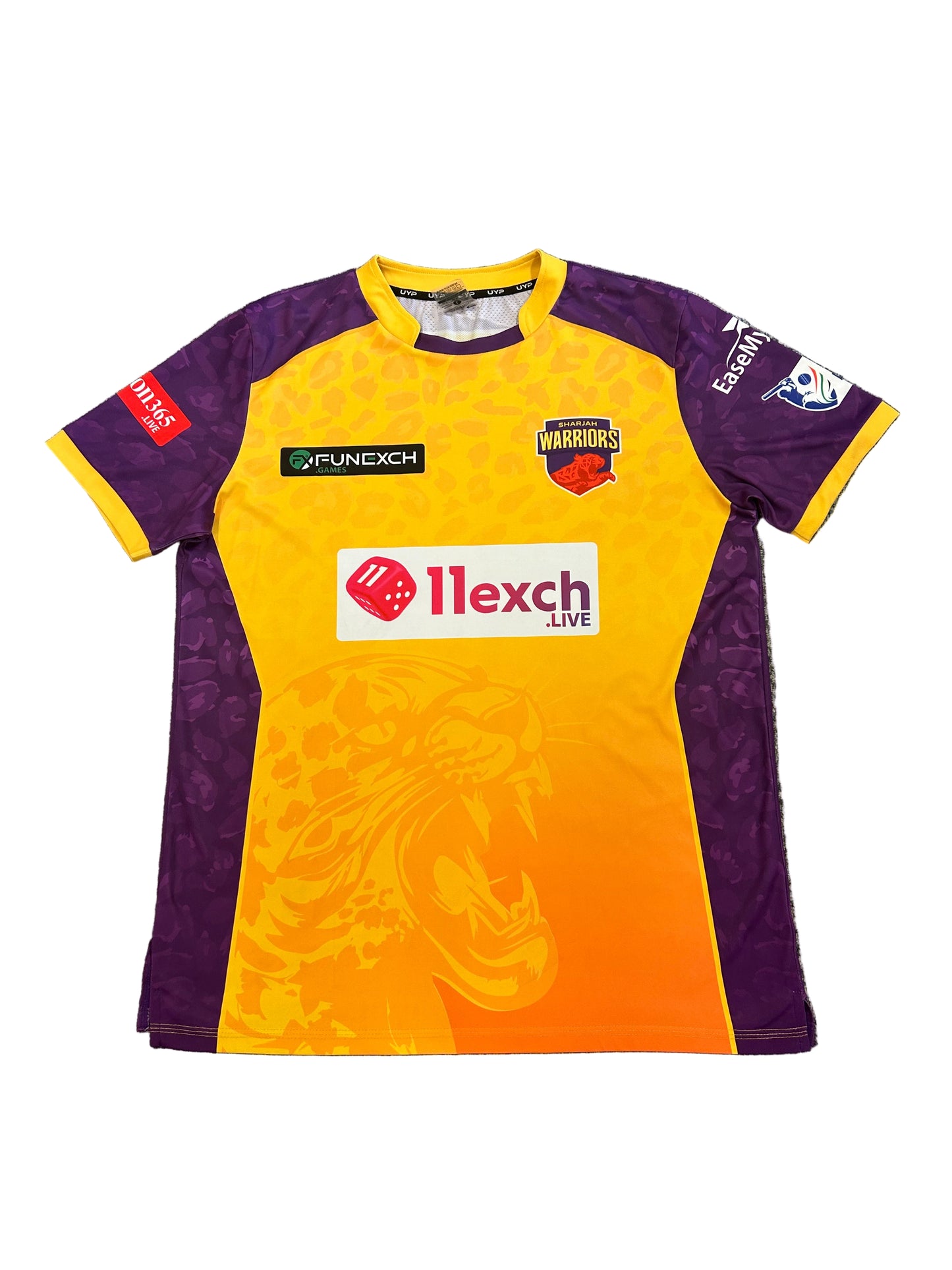 Lewis Gregory Sharjah Warriors 2024 ILT20 Match Worn SS Playing Shirt