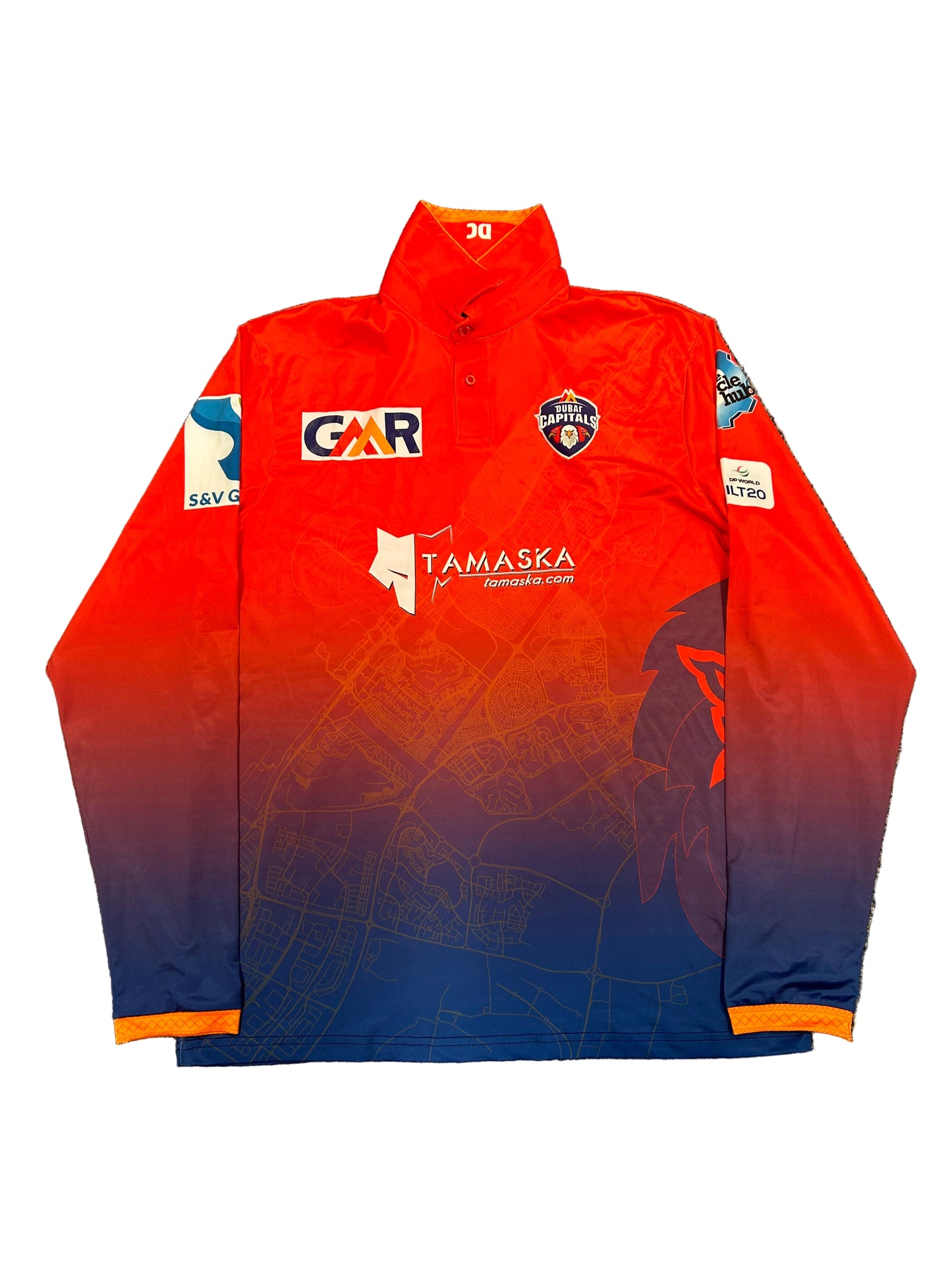 Gulbadin Naib Dubai Capitals 2025 ILT20 Match Issue LS Playing Shirt