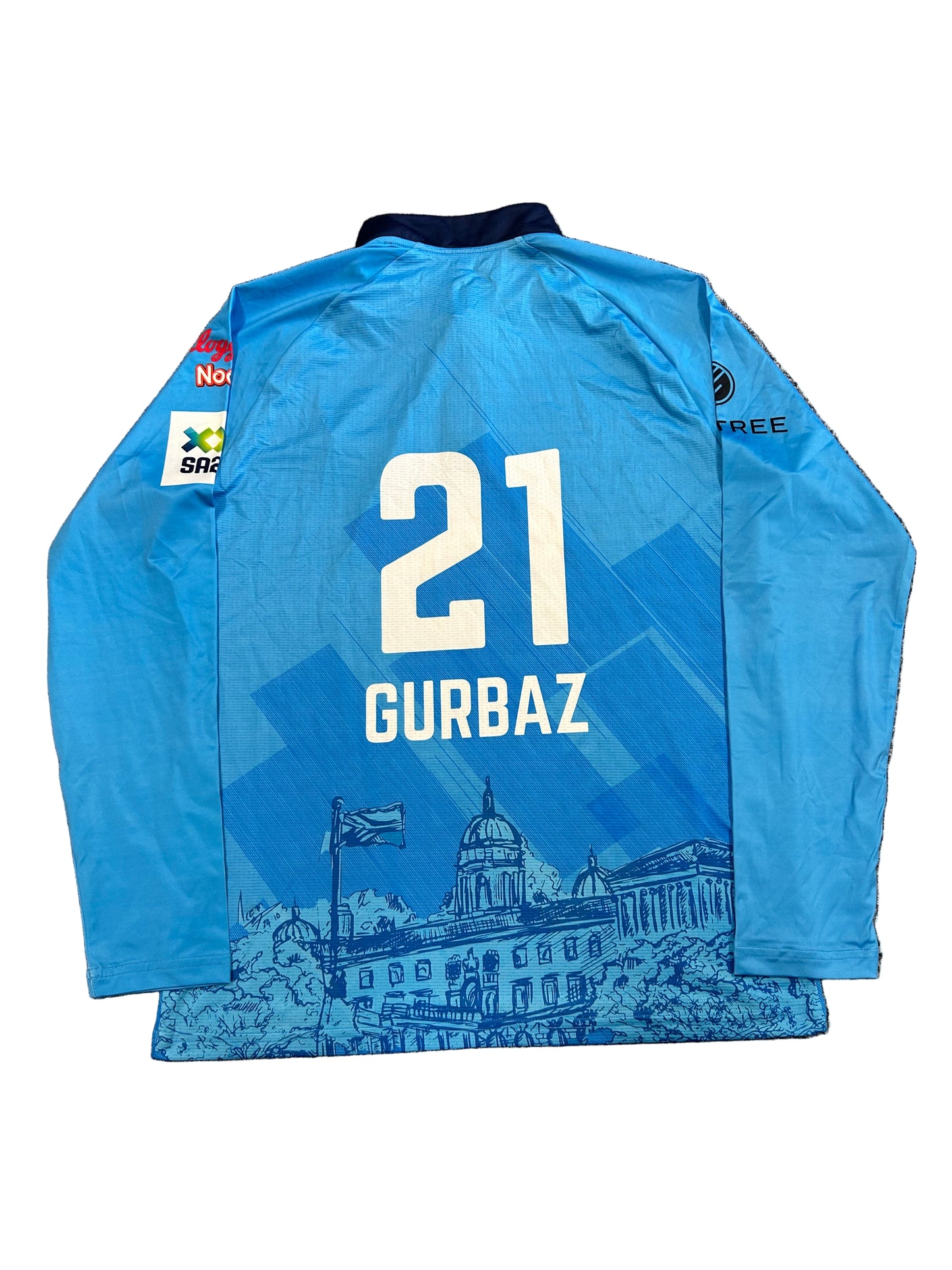 Rahmanullah Gurbaz Pretoria Capitals 2025 SA20 Match Worn LS Playing Shirt