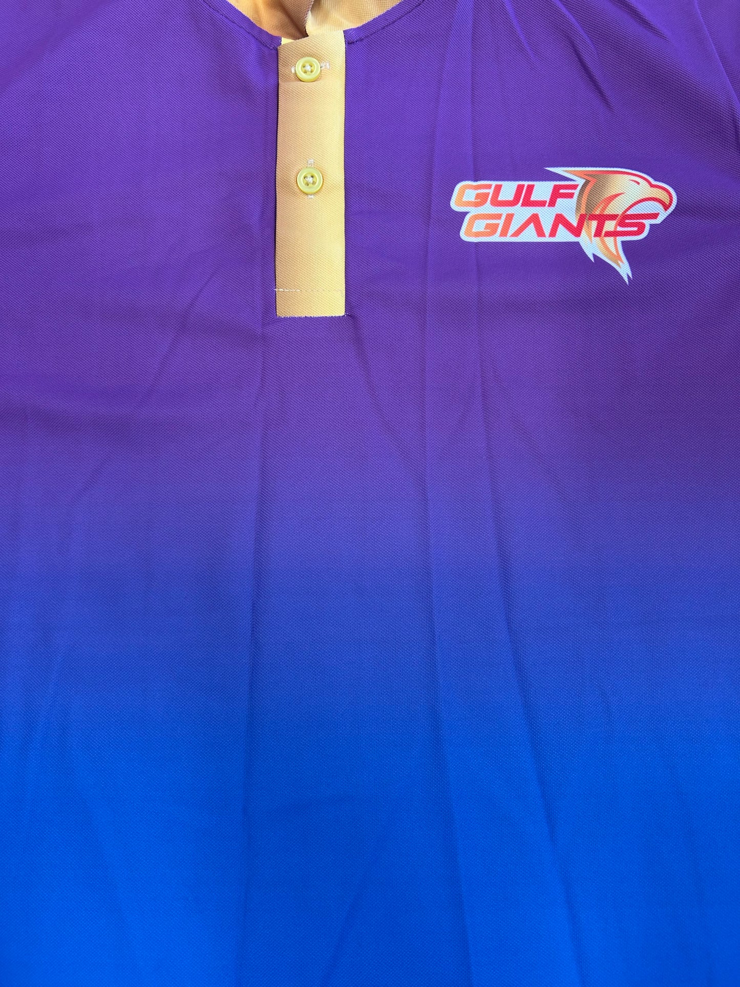 Gulf Giants 2025 ILT20 Player Issue Travel Polo