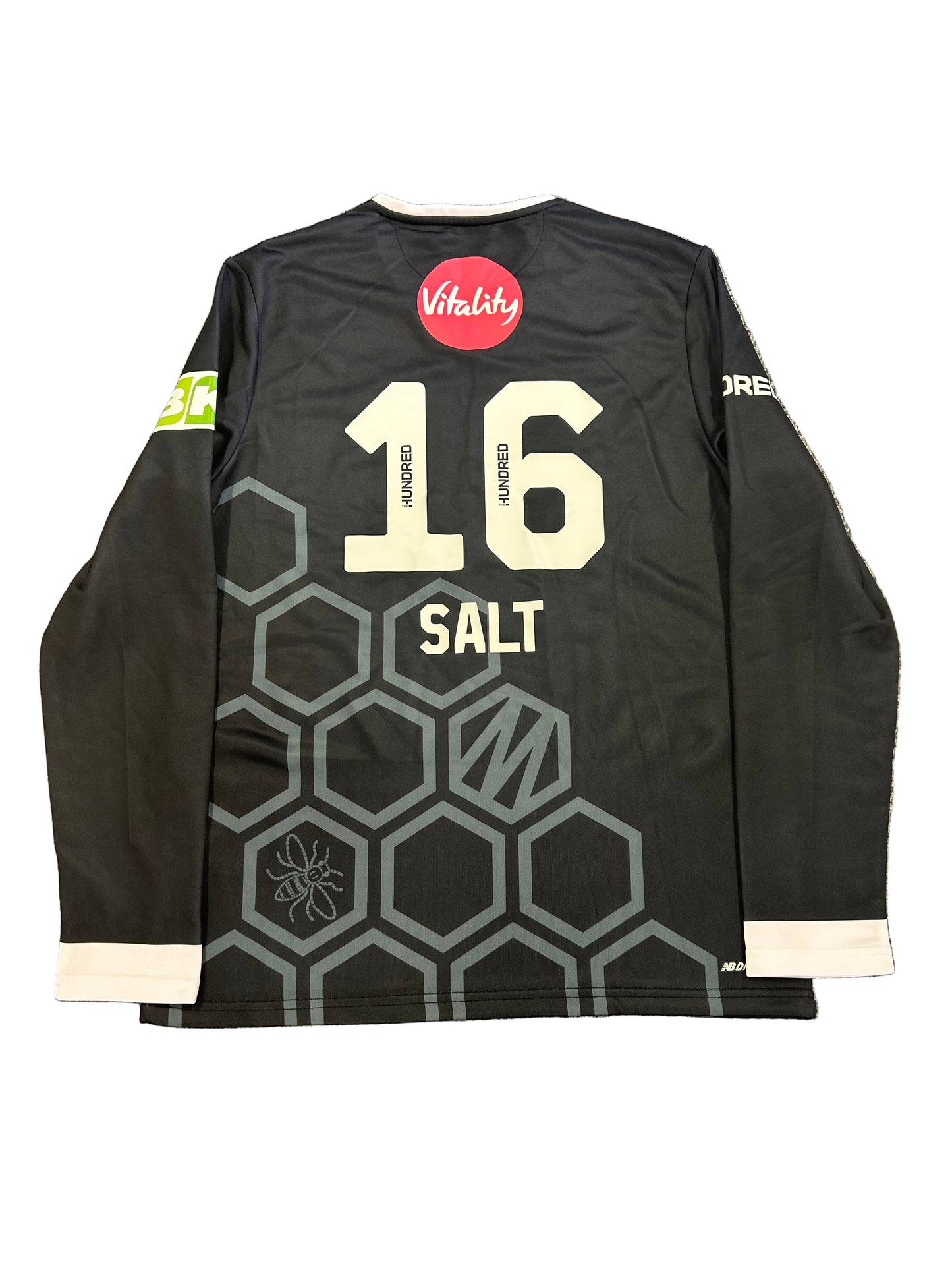 Phil Salt Manchester Originals 2024 Hundred Match Worn LS Playing Jumper