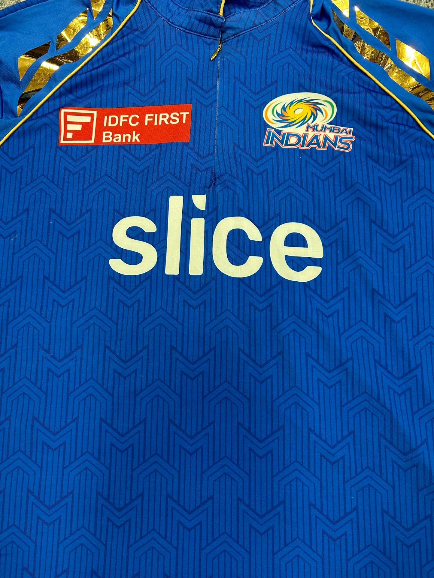 Tim David Mumbai Indians 2024 IPL Match Worn SS Playing Shirt