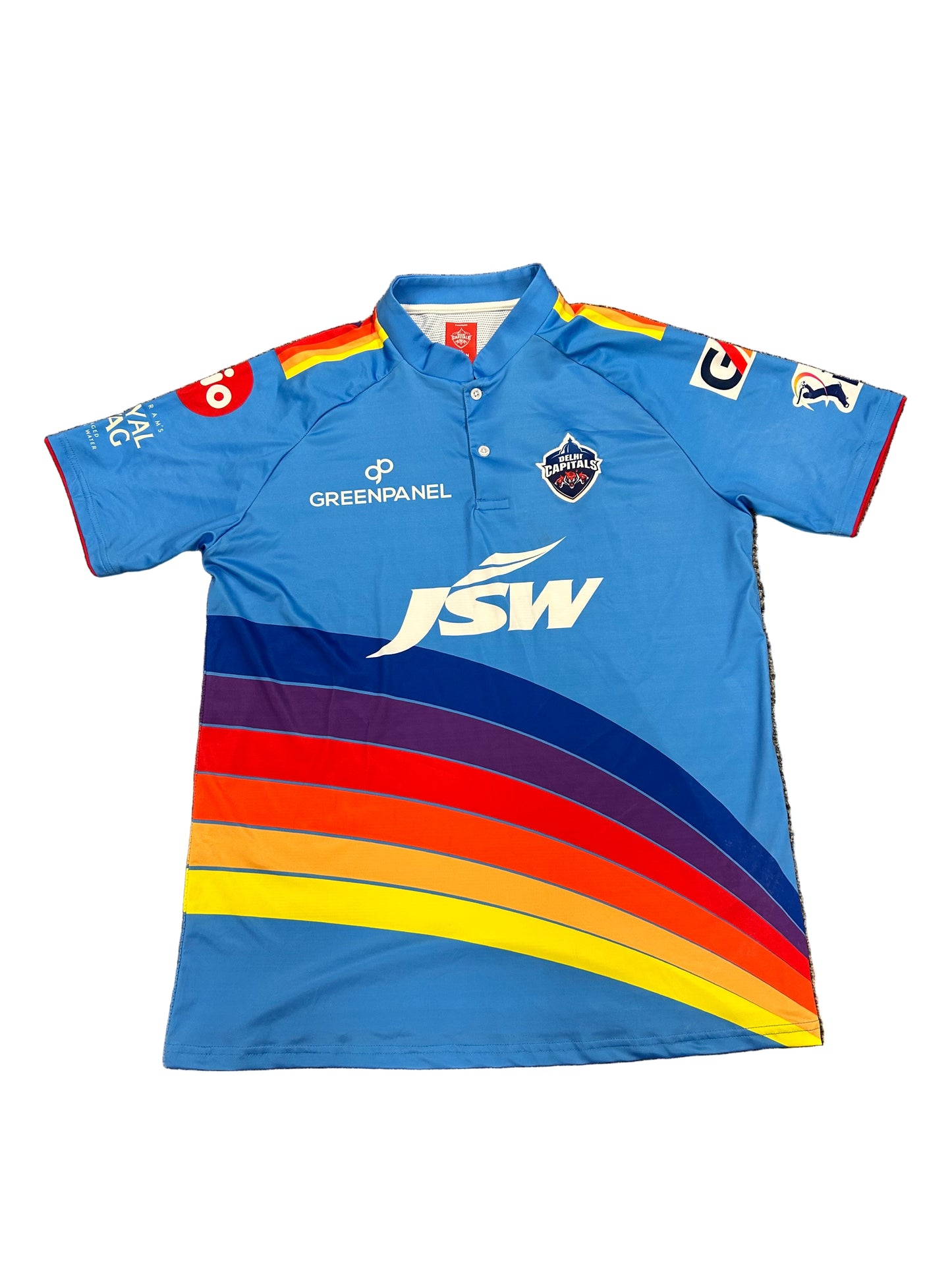 Phil Salt Delhi Capitals Rainbow 2023 IPL Match Worn SS Playing Shirt