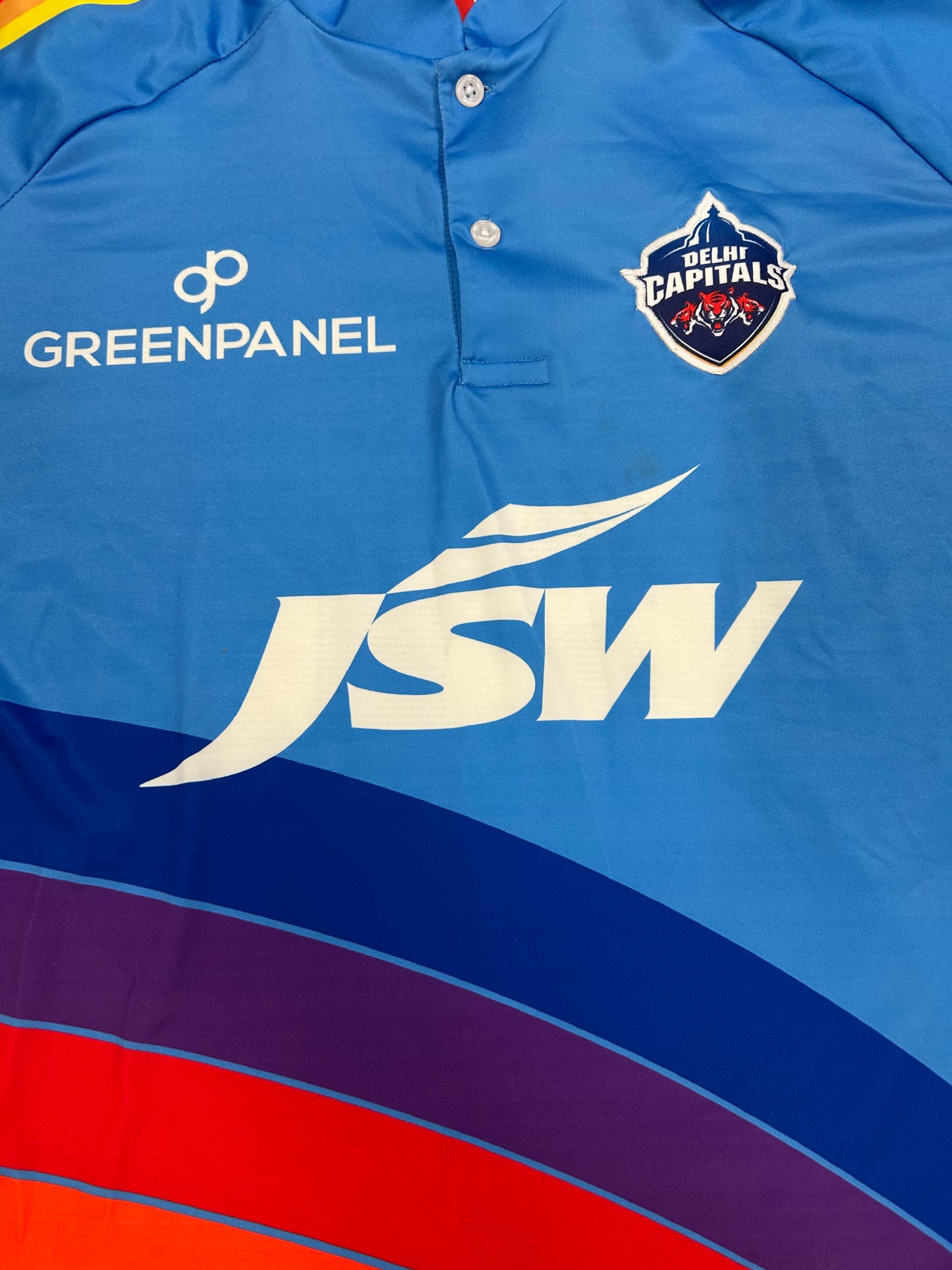 Phil Salt Delhi Capitals Rainbow 2023 IPL Match Worn SS Playing Shirt