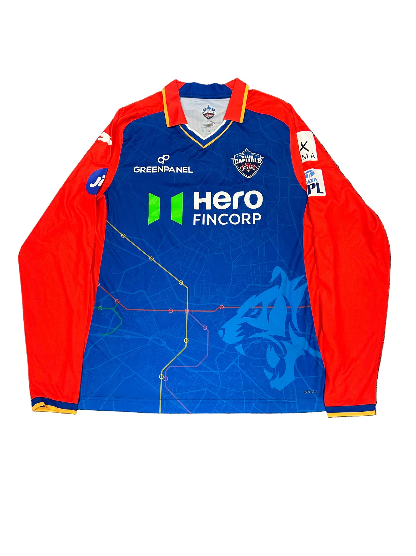 Anrich Nortje Delhi Capitals 2024 IPL Match Issue LS Playing Shirt