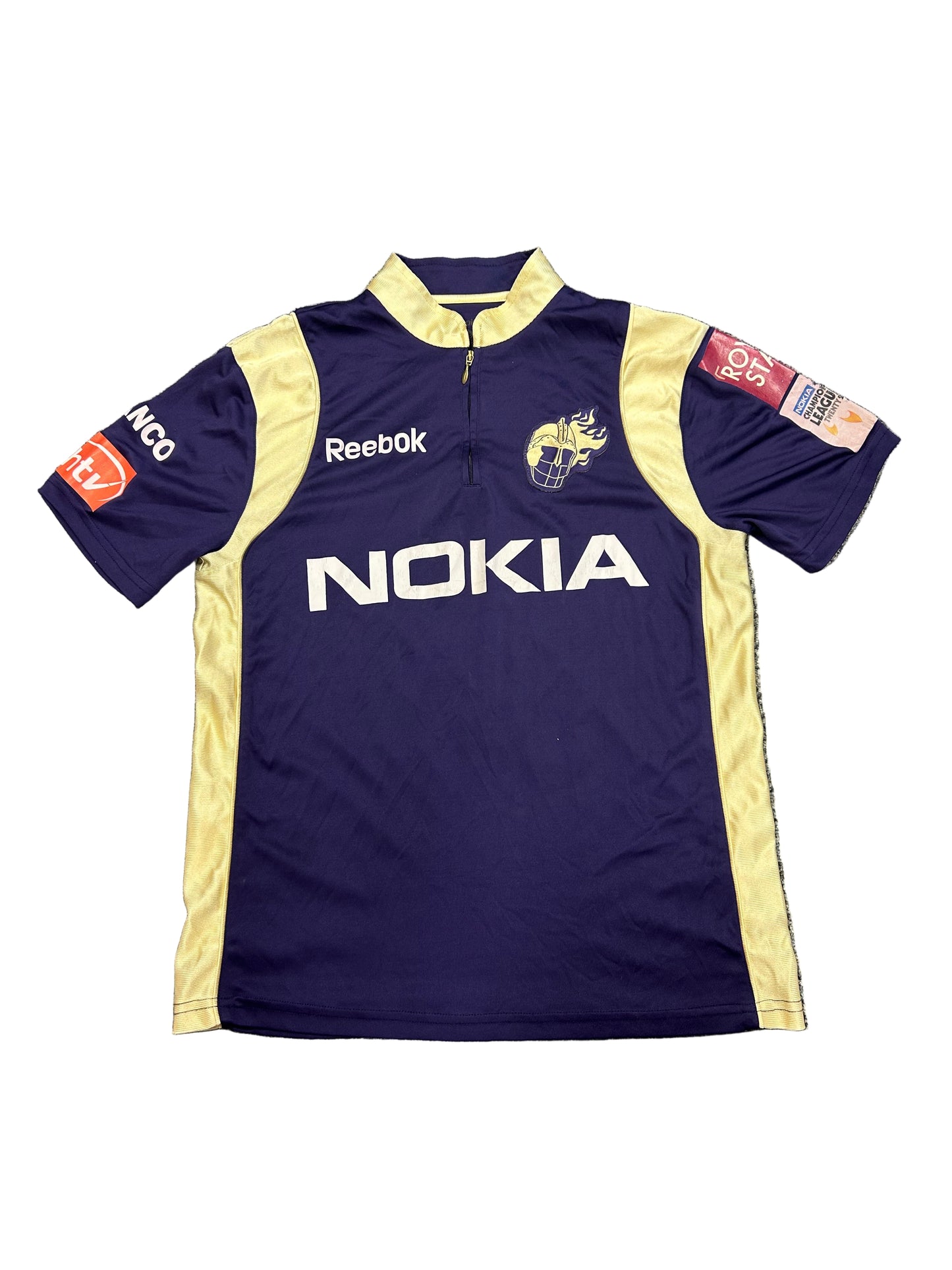 Manoj Tiwary Kolkata Knight Riders IPL Match Worn and Signed SS Playing Shirt