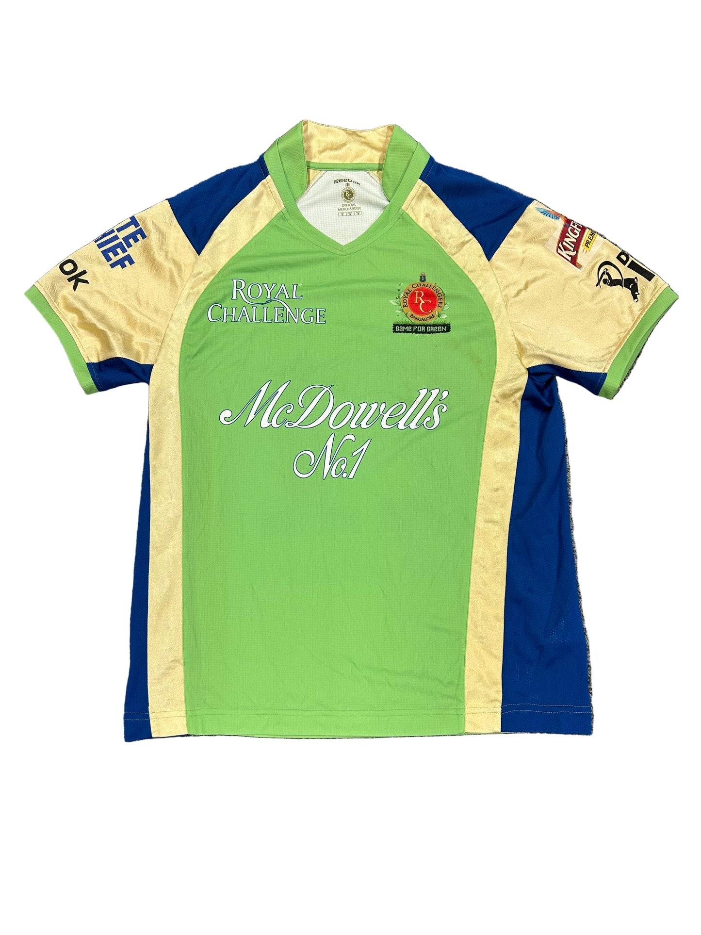 Arun Karthik Royal Challengers Bangalore Game For Green 2011 Match Worn SS Playing Shirt