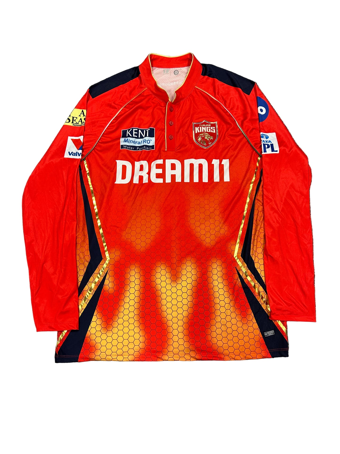Xavier Bartlett Punjab Kings 2025 IPL Match Issue LS Playing Shirt