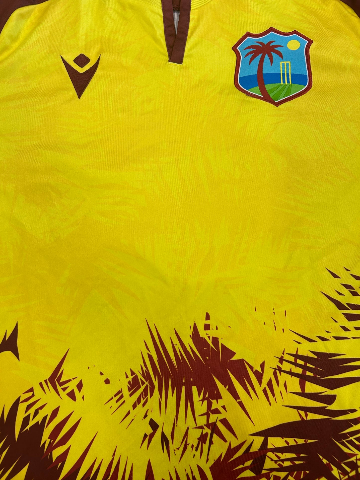 Shamar Springer West Indies 2024 T20 Match Worn And Signed SS Playing Shirt