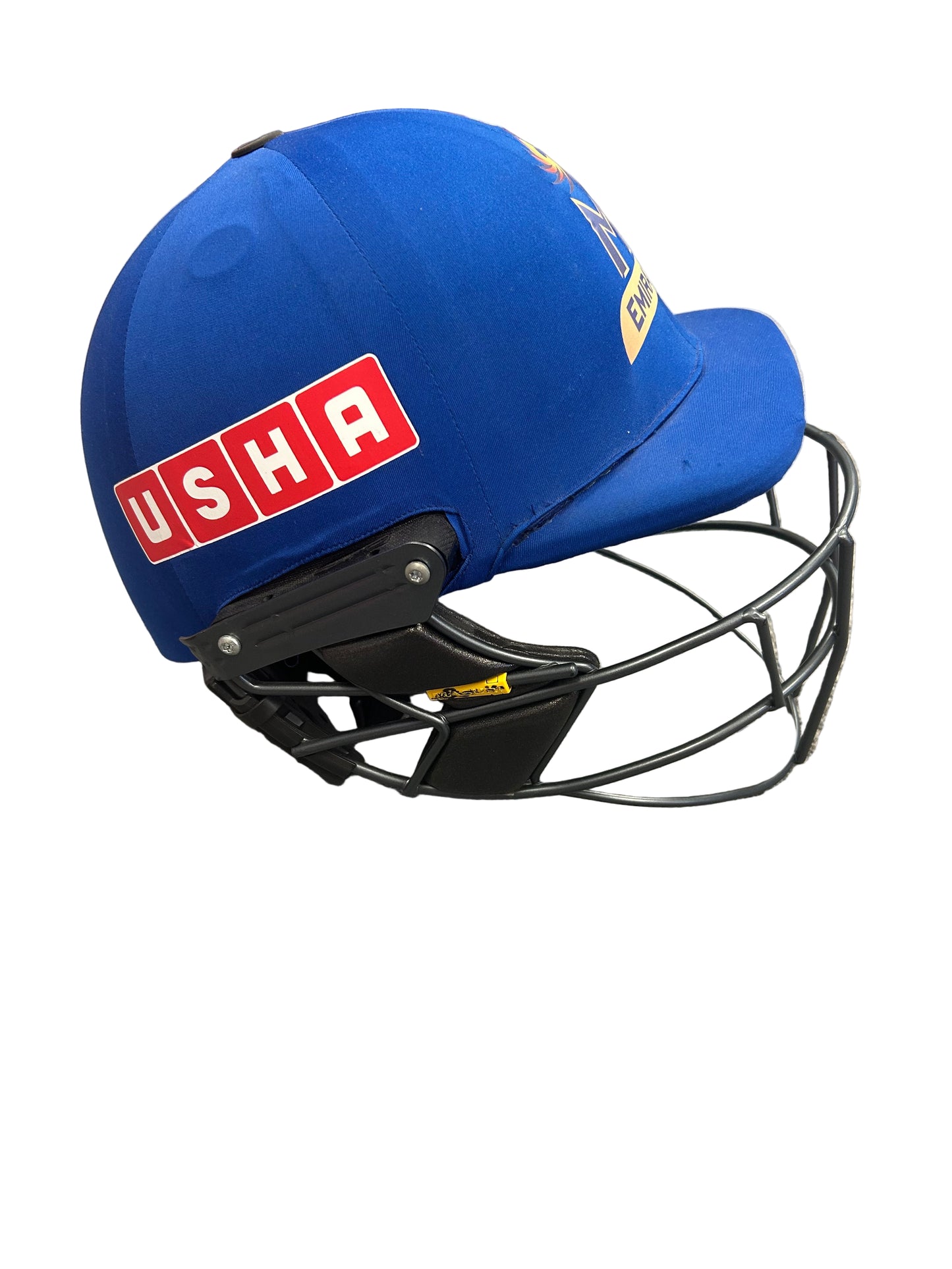 Mumbai Indians Emirates ILT20 Masuri T-Line Titanium Match Used Cricket Helmet