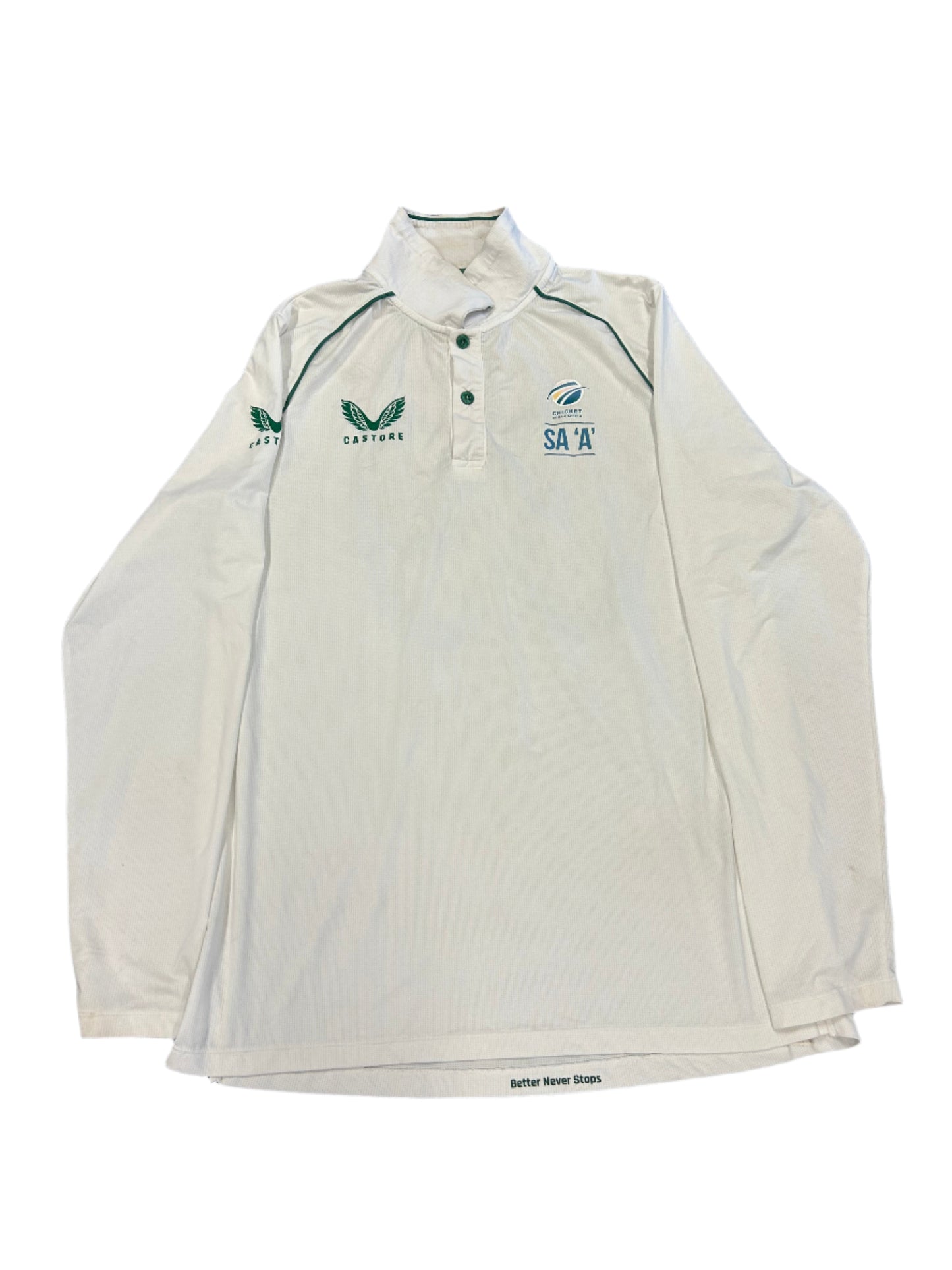 Zubayr Hamza South Africa A Test Match Worn LS Playing Shirt