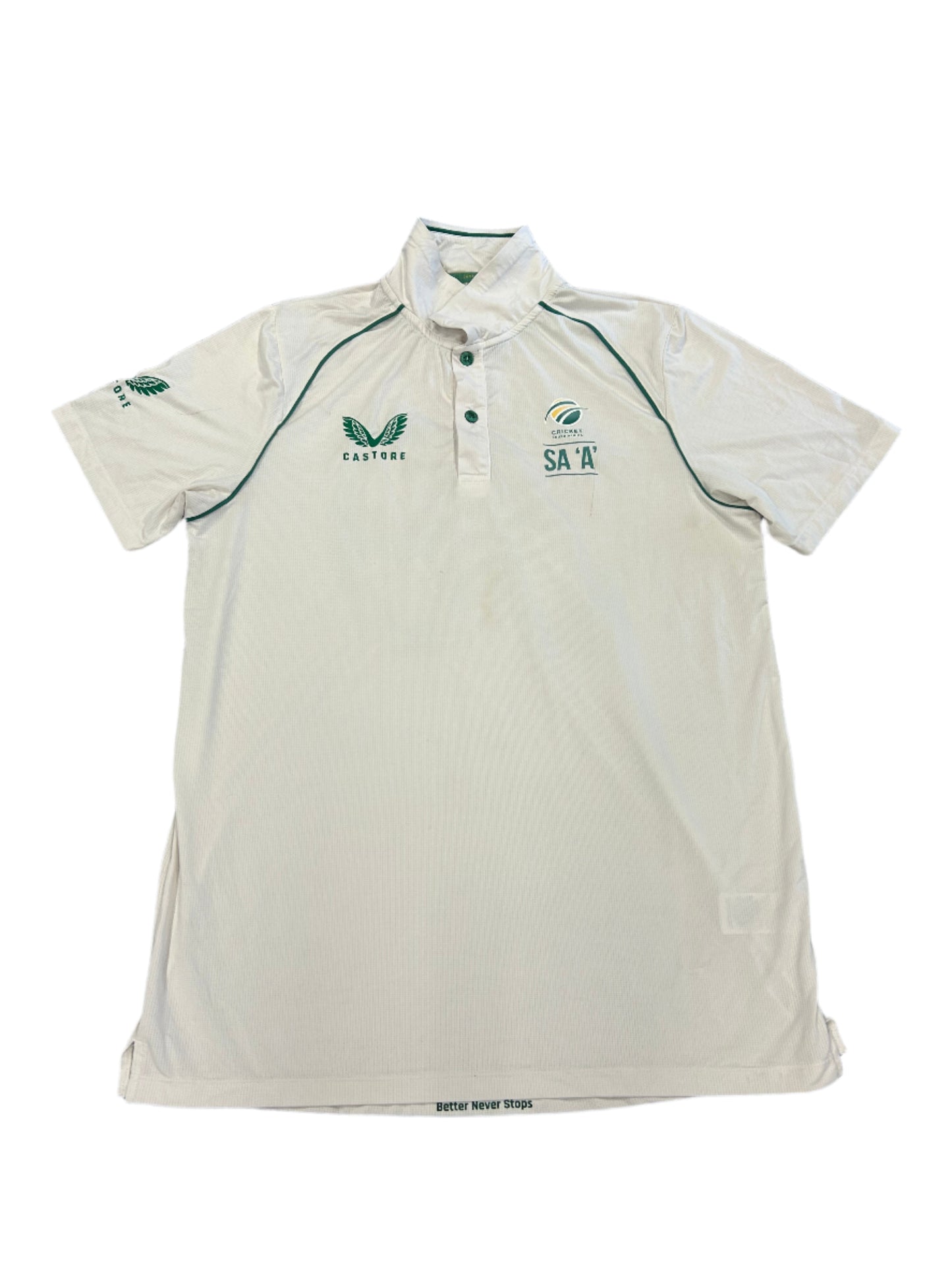 Zubayr Hamza South Africa A Test Match Worn SS Playing Shirt