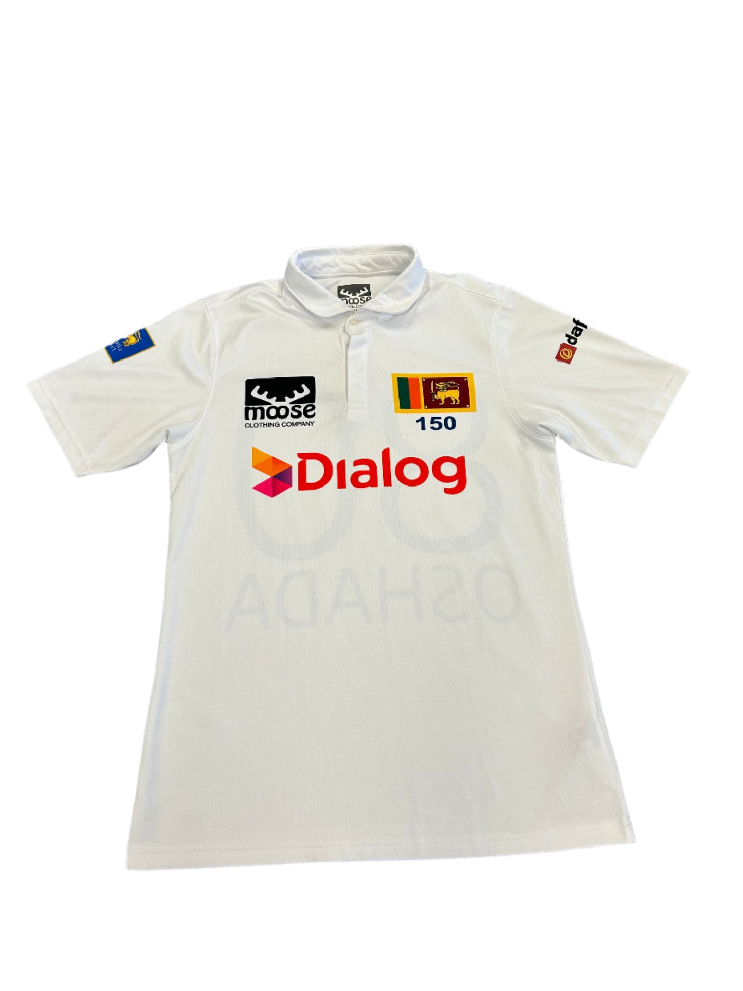 Oshada Fernando Sri Lanka 2024 Test Match Worn SS Playing Shirt