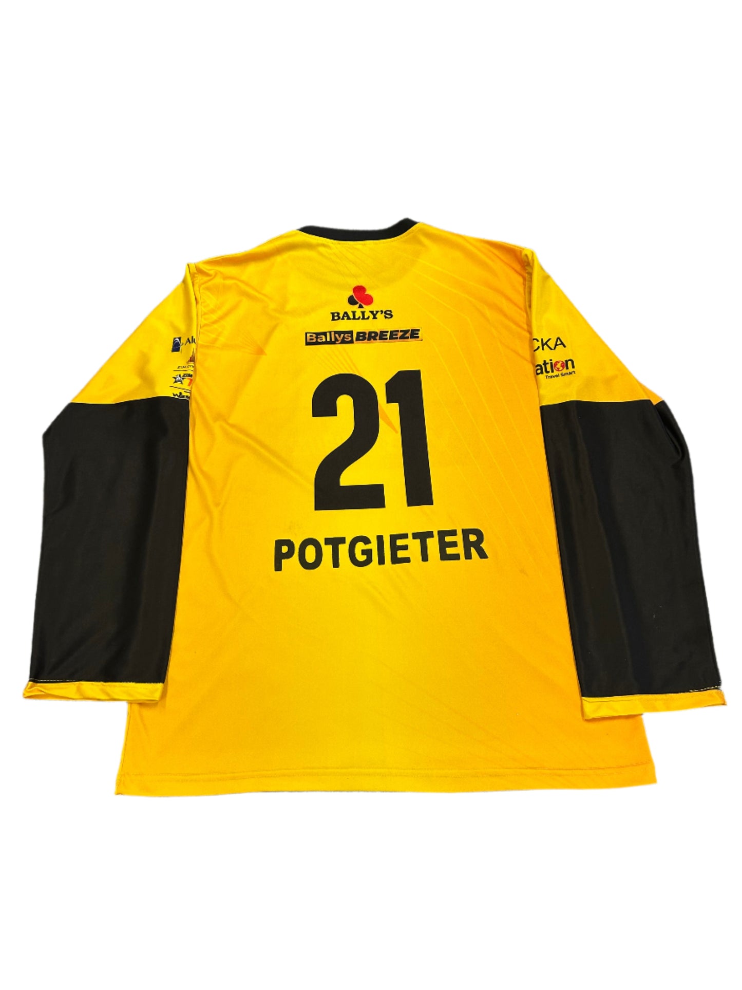 Delano Potgieter Joburg Buffaloes 2023 ZimAfro T10 Match Worn LS Playing Shirt
