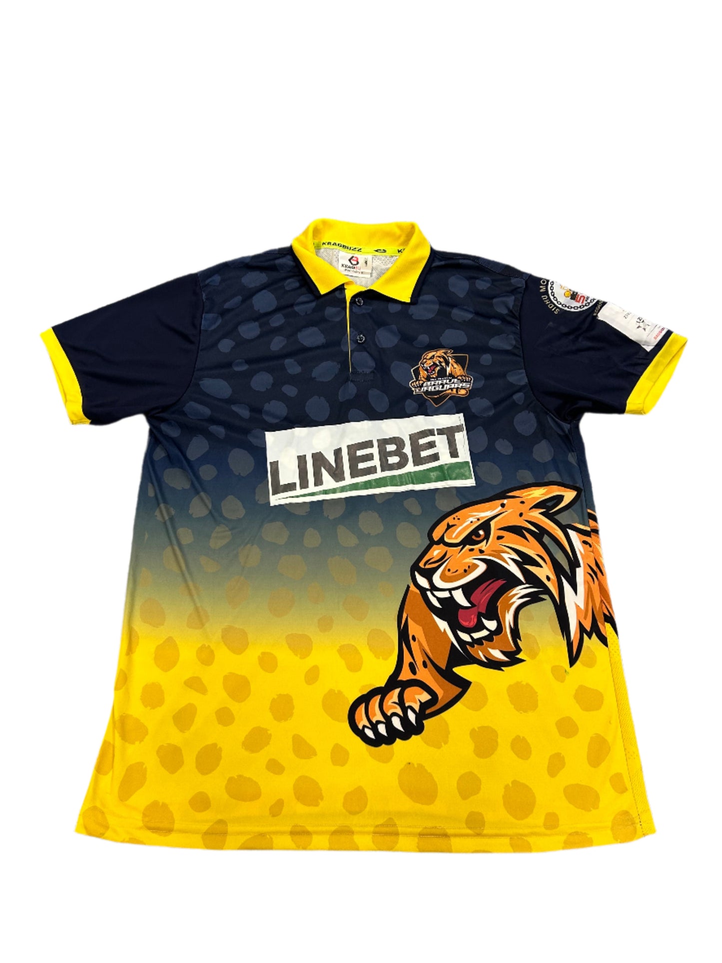 Laurie Evans Bulawayo Brave Jaguars 2024 ZimAfro T10 Match Worn SS Playing Shirt