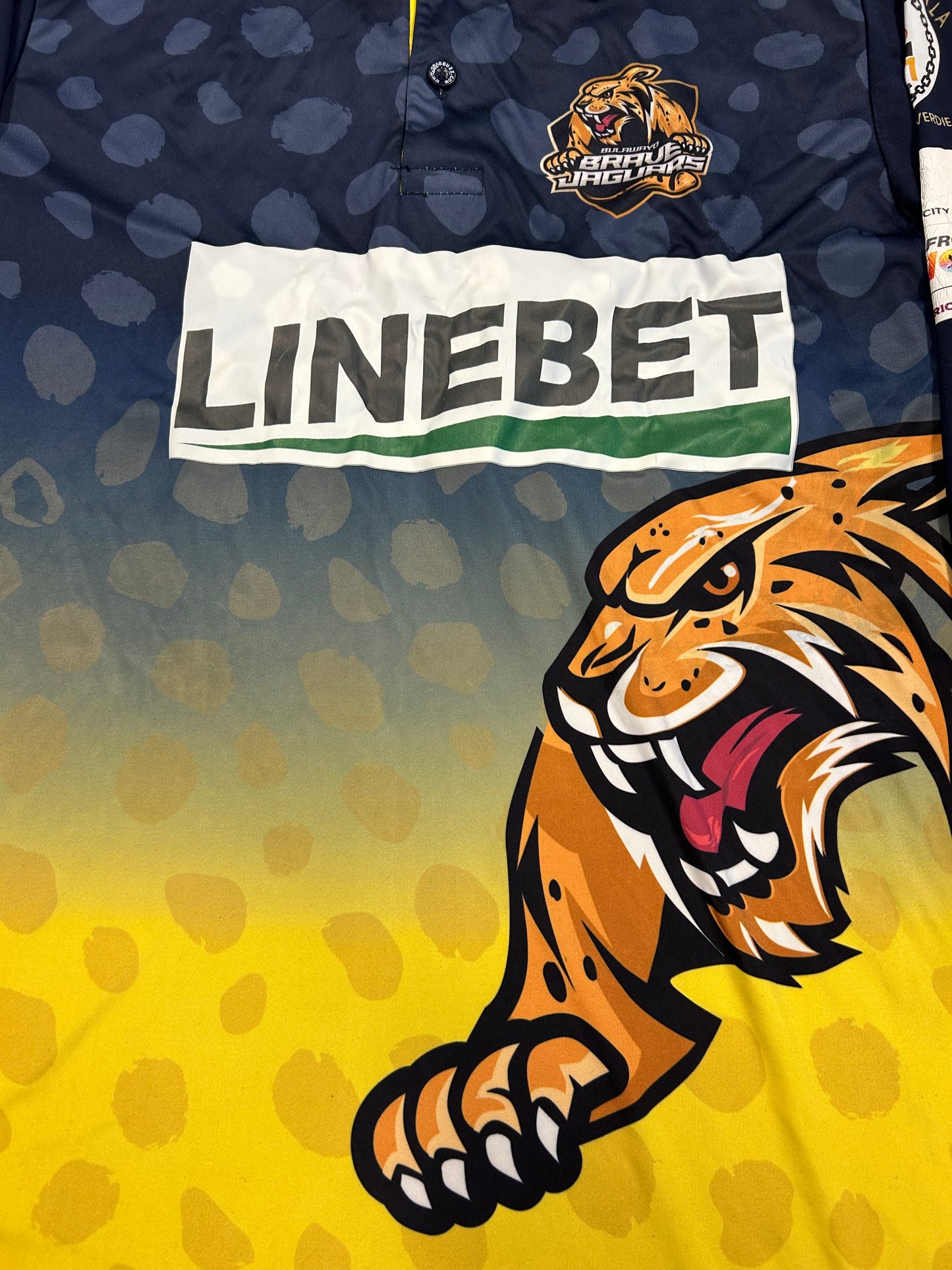 Akila Dananjaya Bulawayo Brave Jaguars 2024 ZimAfro T10 Match Worn LS Playing Shirt