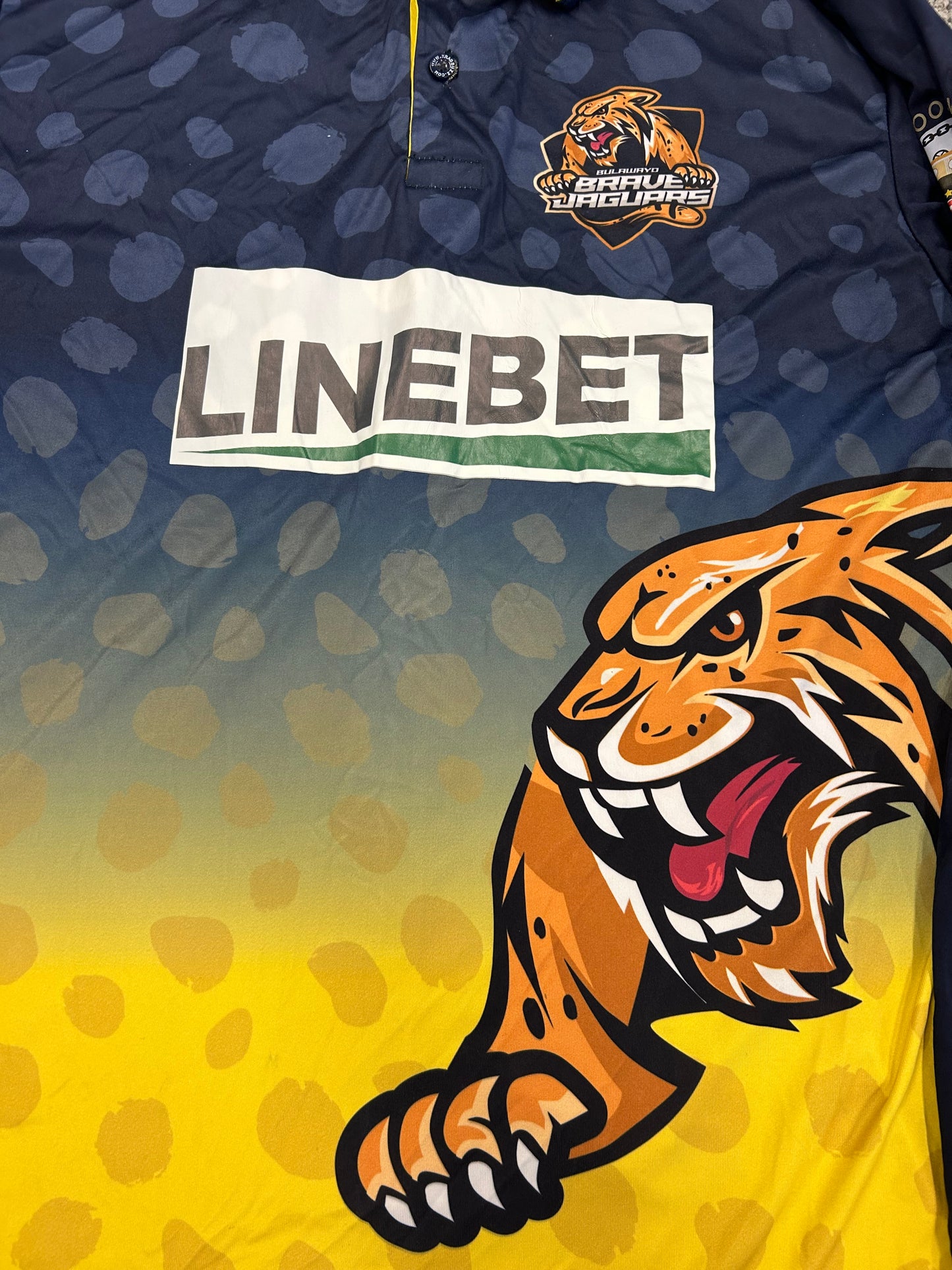 Anamul Haque Bulawayo Brave Jaguars 2024 ZimAfro T10 Match Worn LS Playing Shirt