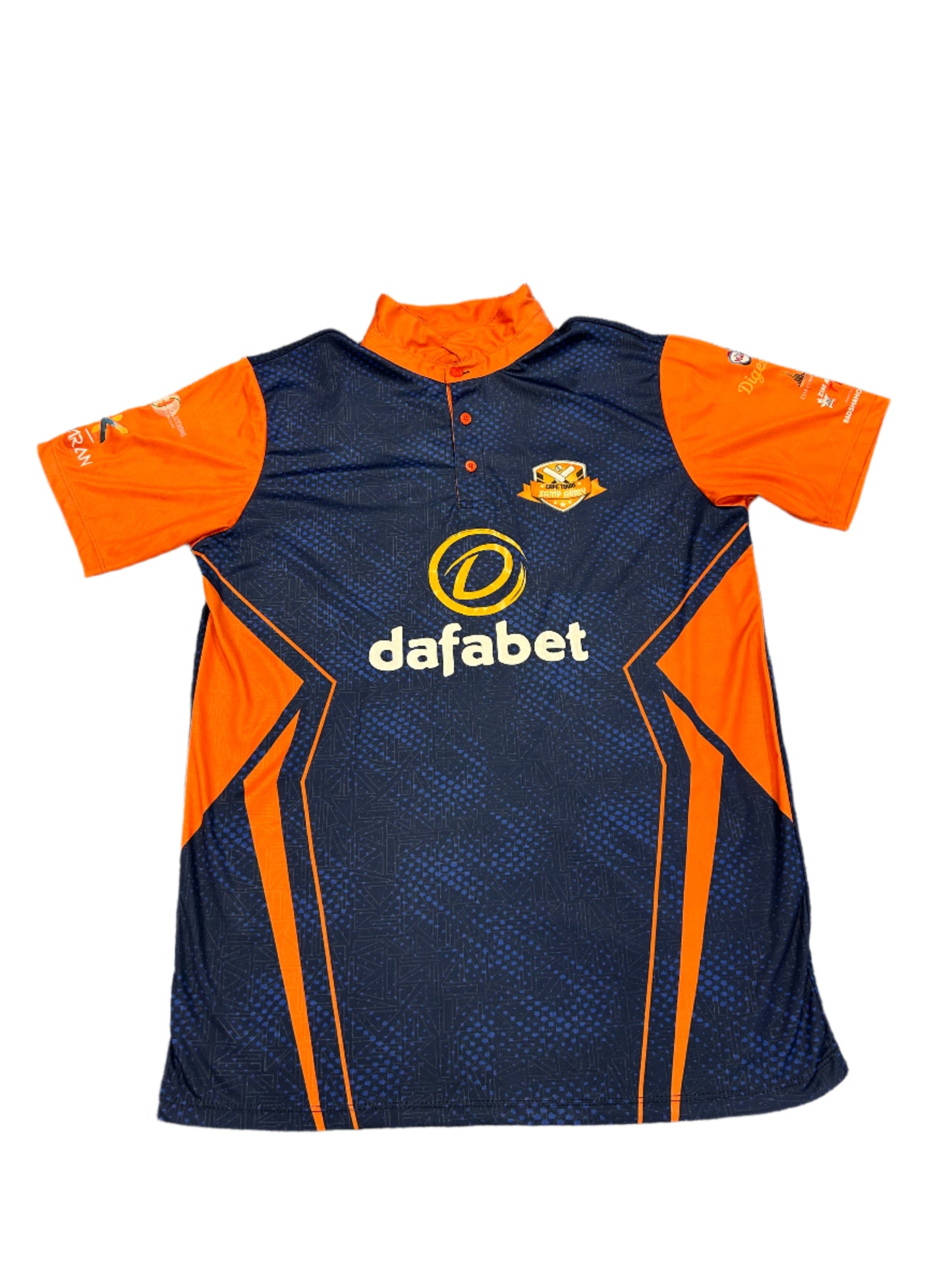 Tawanda Maposa Cape Town Samp Army 2024 ZimAfro T10 Match Worn SS Playing Shirt