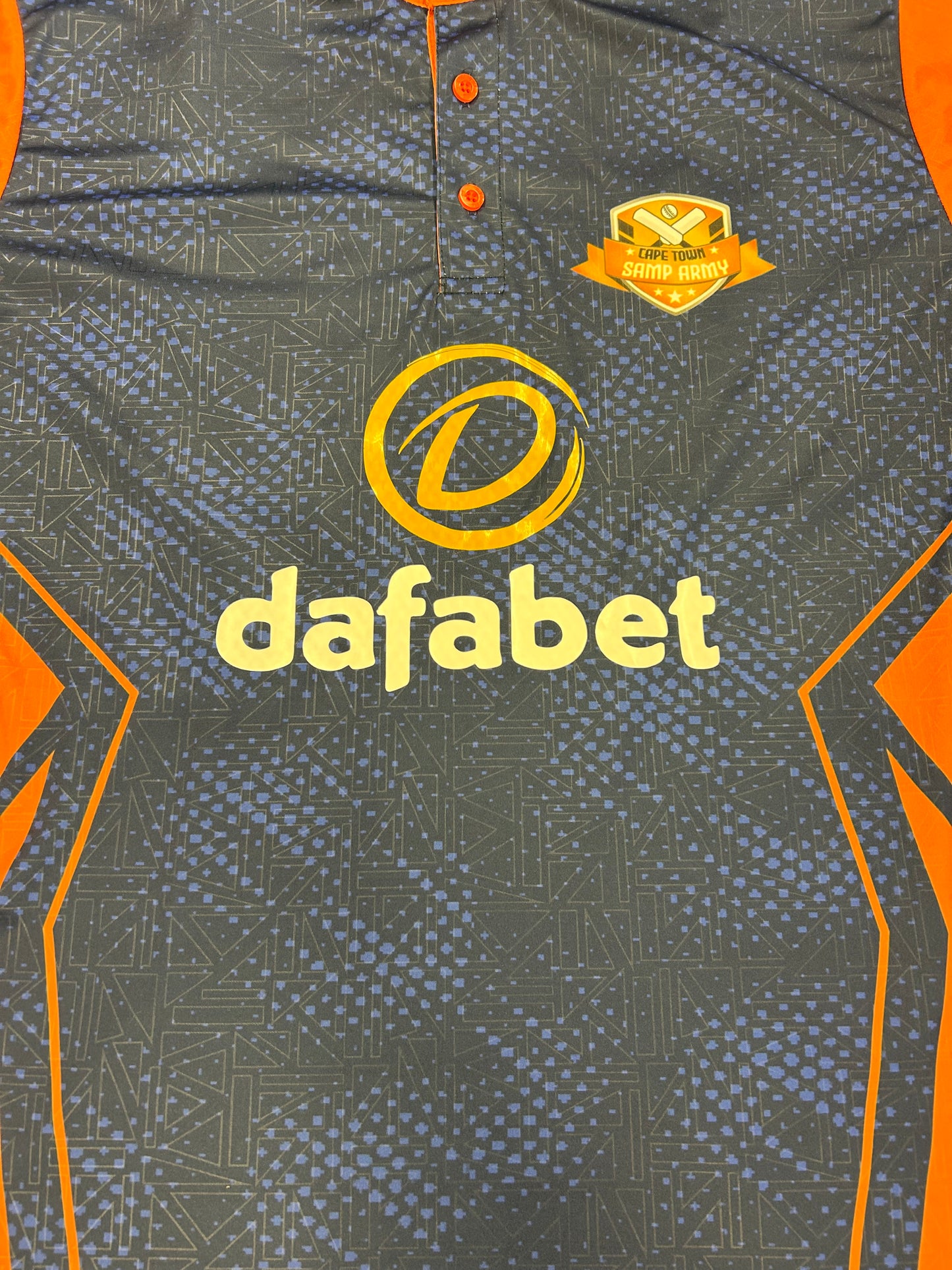 Tawanda Maposa Cape Town Samp Army 2024 ZimAfro T10 Match Worn SS Playing Shirt