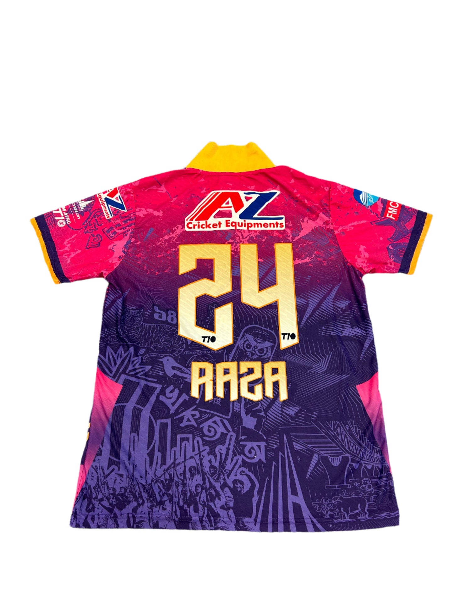 Sikandar Raza Joburg Bangla Tigers 2024 ZimAfro T10 Match Worn SS Playing Shirt