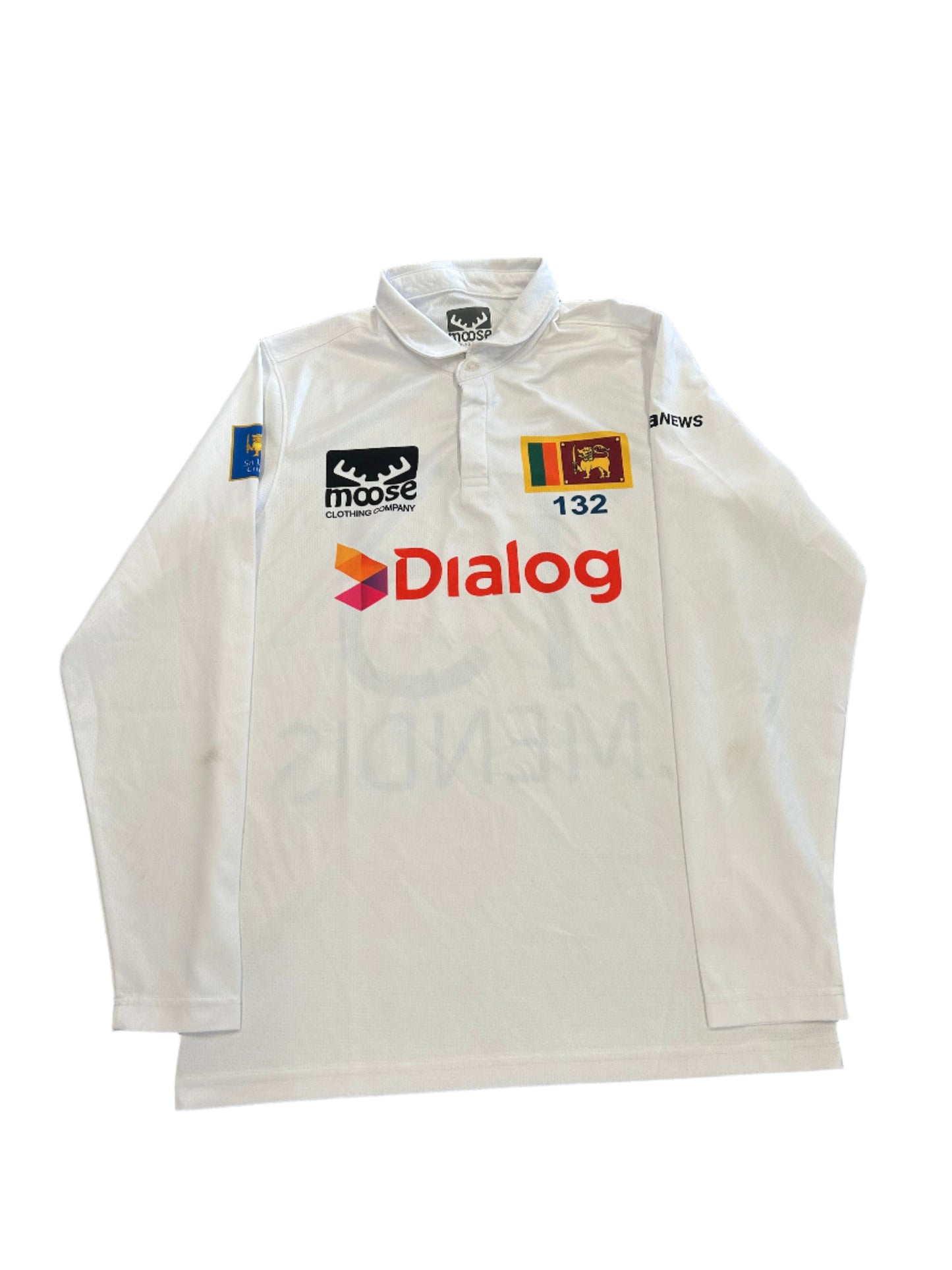 Kusal Mendis Sri Lanka 2024 Test Match Worn LS Playing Shirt