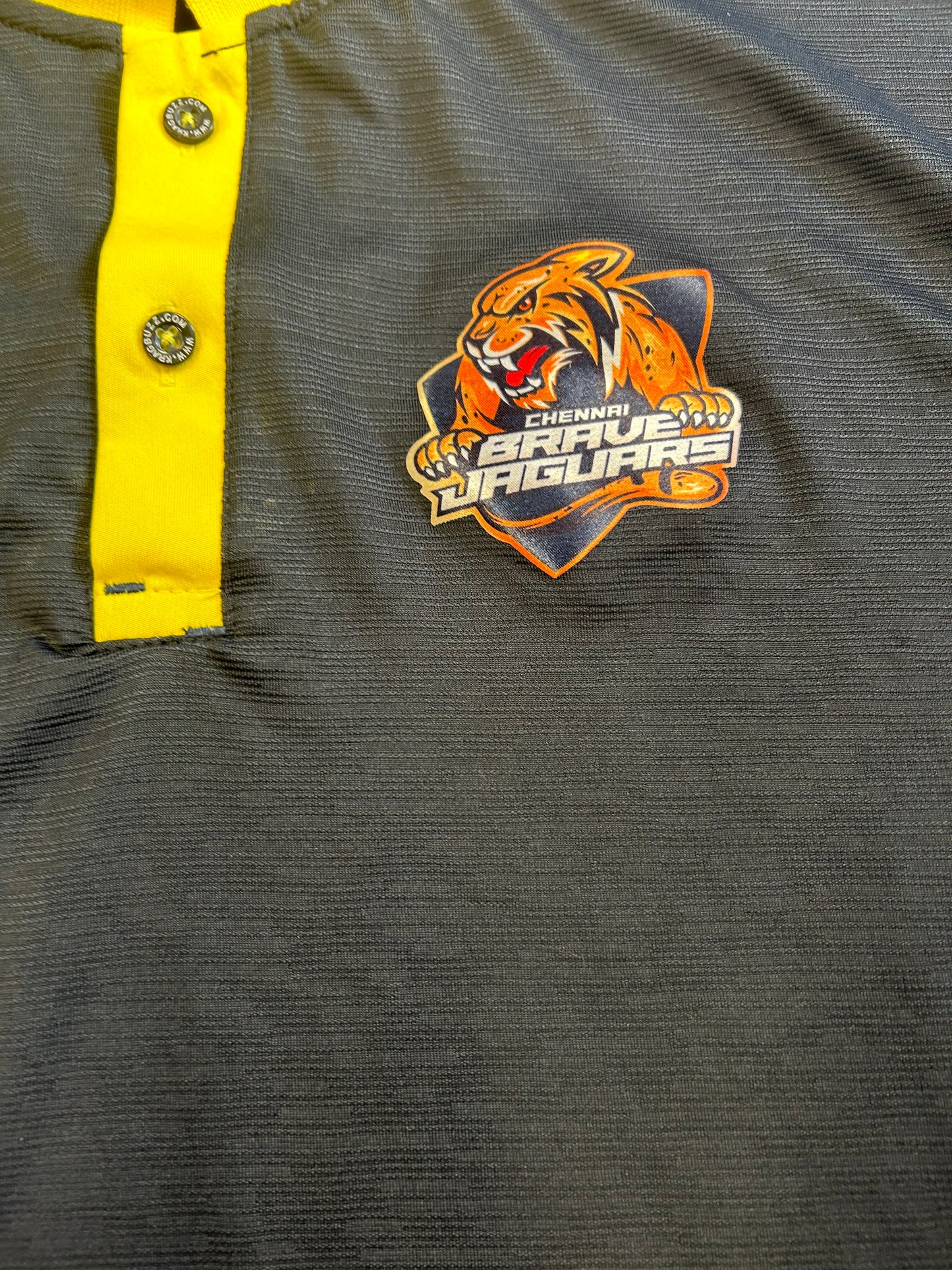 Chennai Brave Jaguars 2024 ABDT10 Player Issue Travel & Media Polo