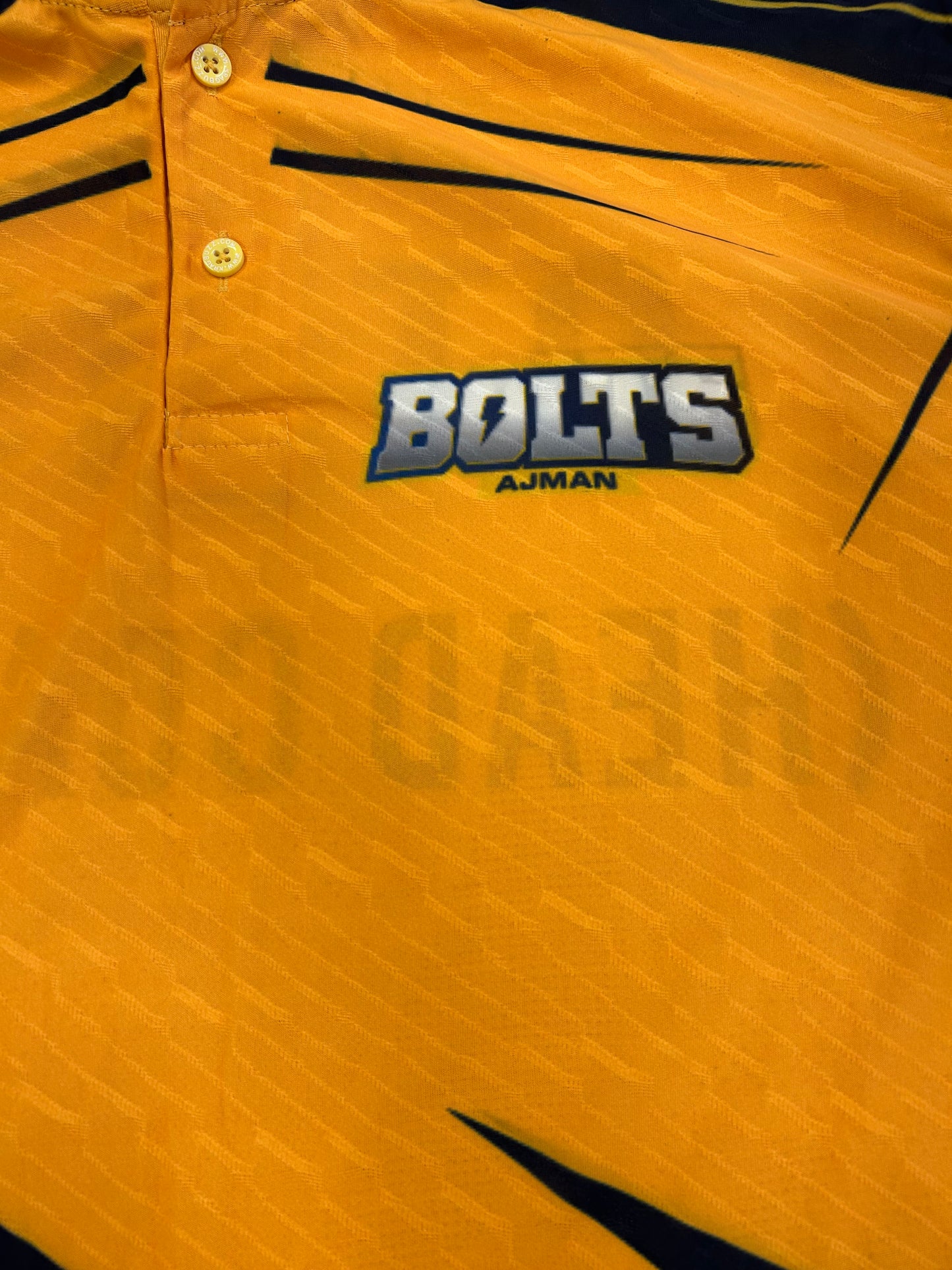Ottis Gibson Ajman Bolts 2024 ABDT10 Staff Issued SS Training/Playing Shirt