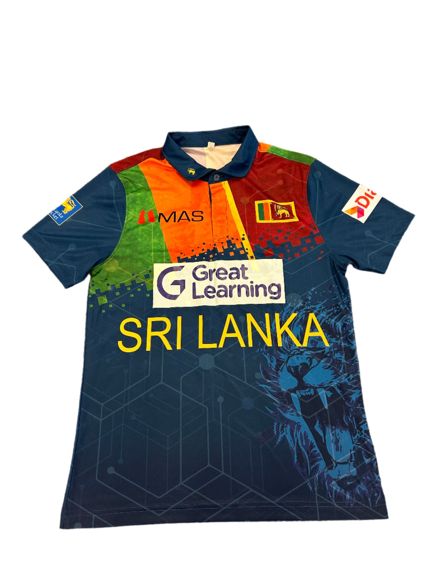 Jeffrey Vandersay Sri Lanka 2022 T20 Match Worn SS Playing Shirt