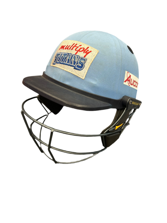 Multiply Titans Masuri Elite Titanium Match Used Cricket Helmet