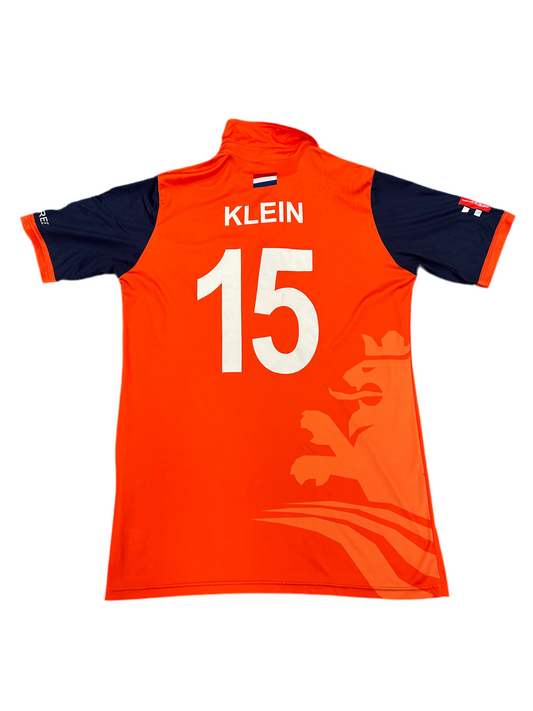 Ryan Klein Netherlands 2023 ODI World Cup Qualifier Match Worn SS Playing Shirt