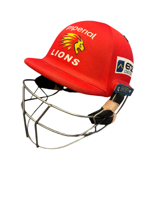 Imperial Lions Shrey Masterclass Air 2.0 Titanium Match Used Cricket Helmet
