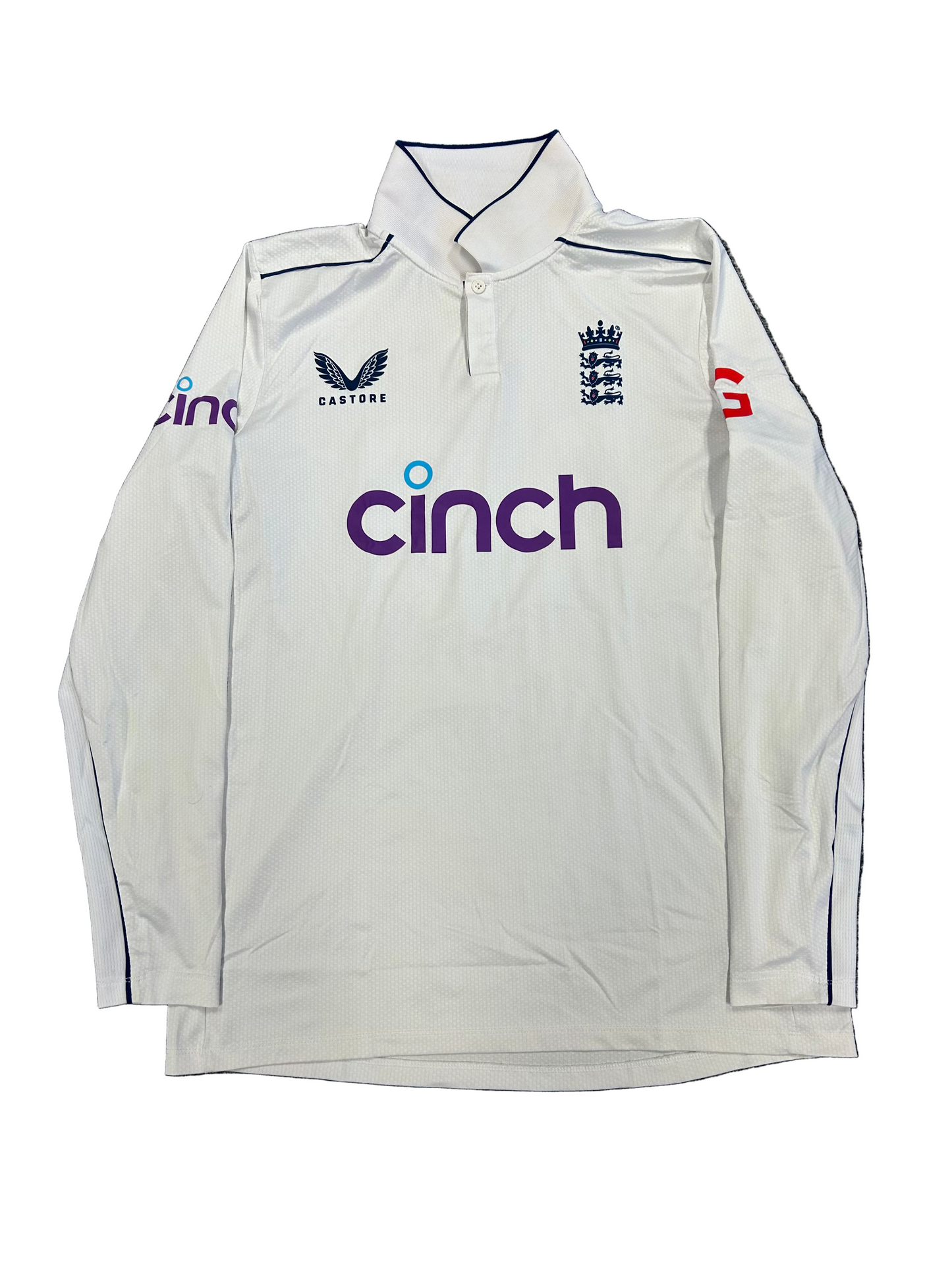 Jacob Bethell England 2024 Test Match Worn LS Playing Shirt
