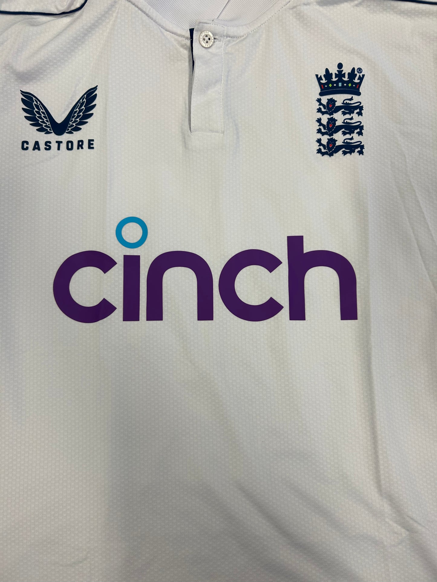Jacob Bethell England 2024 Test Match Worn LS Playing Shirt