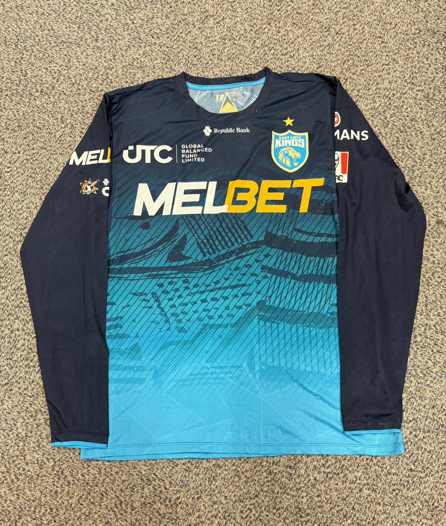 St Lucia Kings 2025 CPL Player Issue LS Training T-Shirt