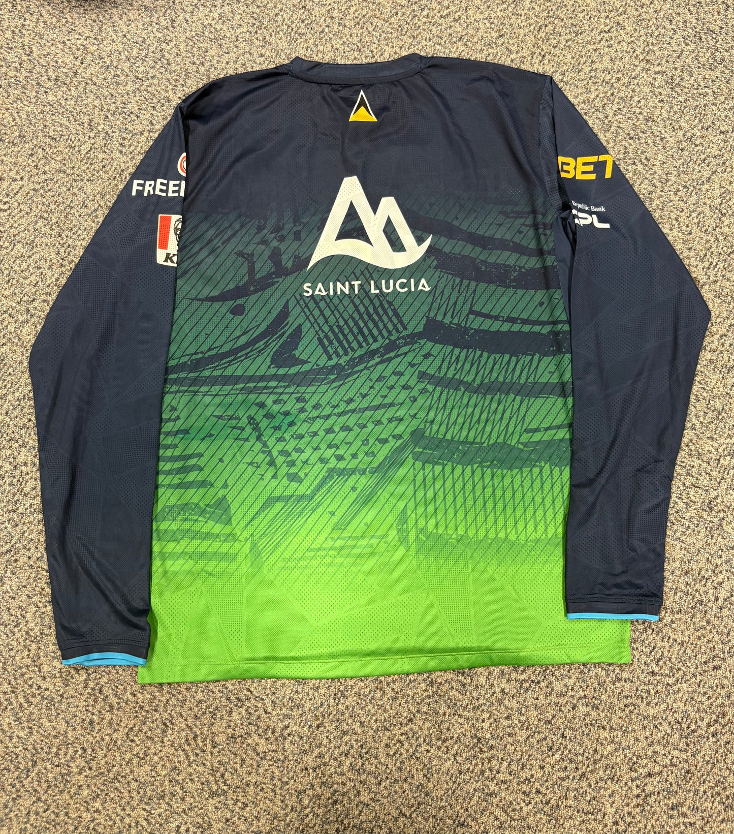 St Lucia Kings 2025 CPL Player Issue LS Training T-Shirt