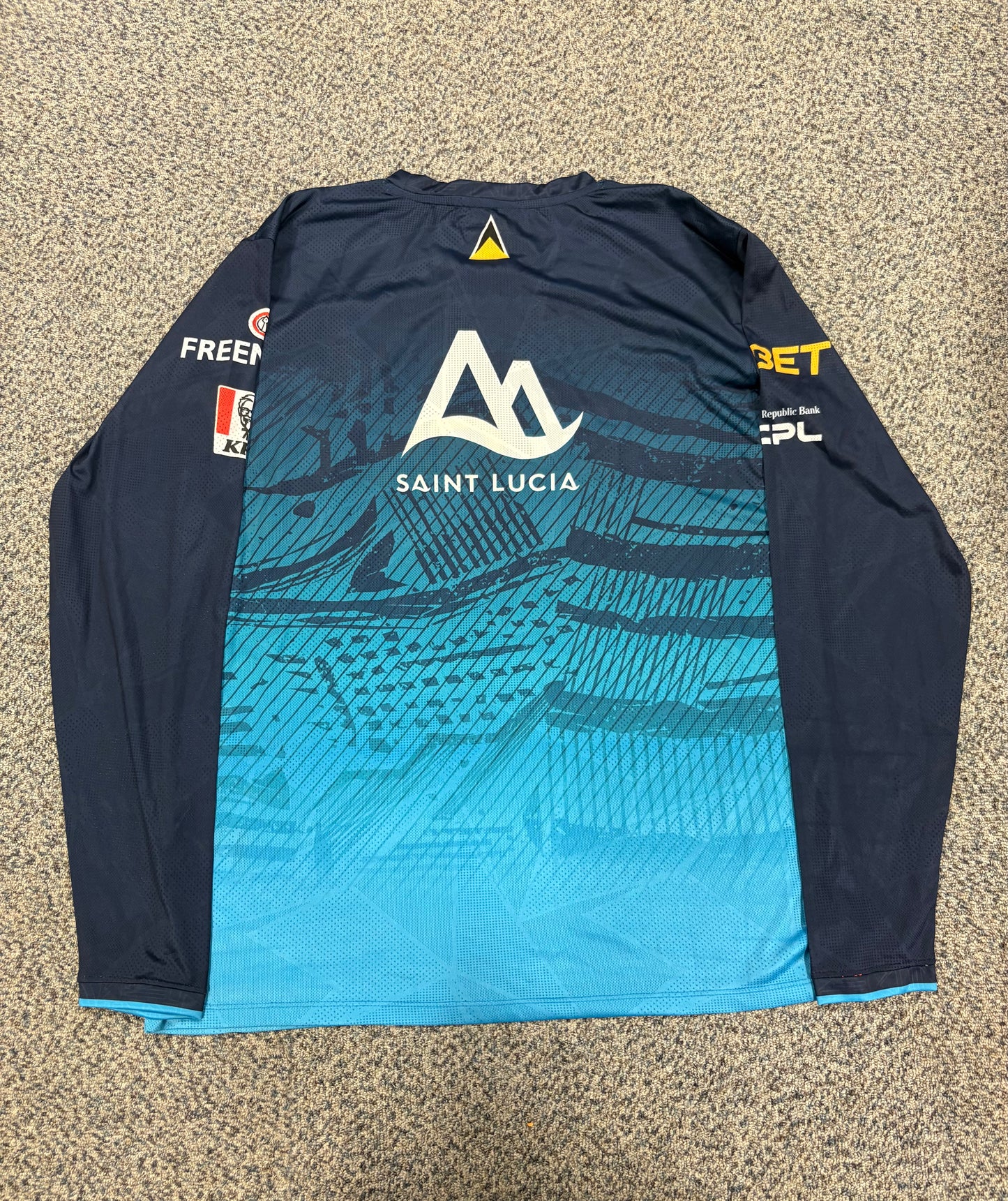 St Lucia Kings 2025 CPL Player Issue LS Training T-Shirt