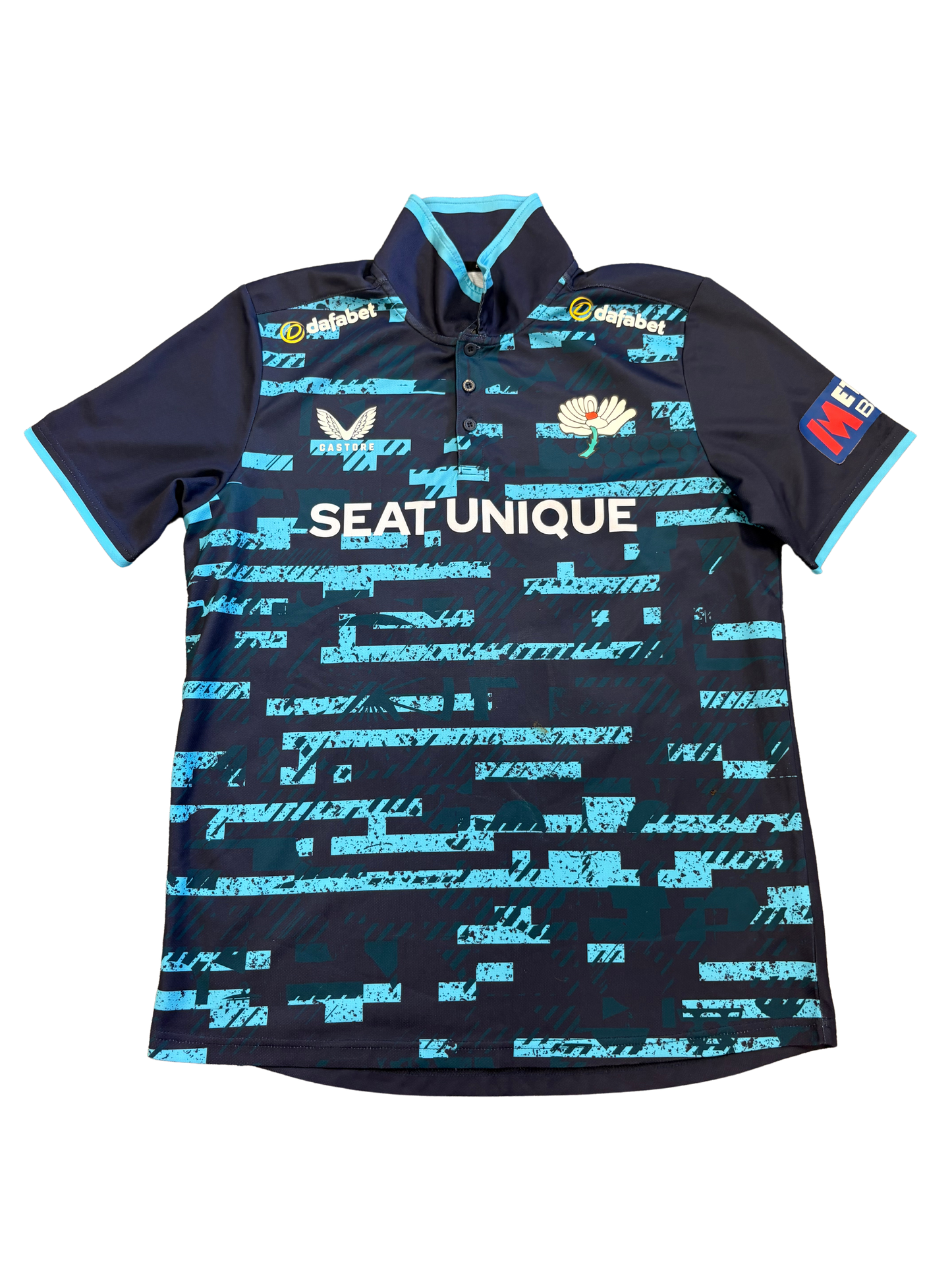 Will Luxton Yorkshire 2025 MB50 Match Worn SS Playing Shirt