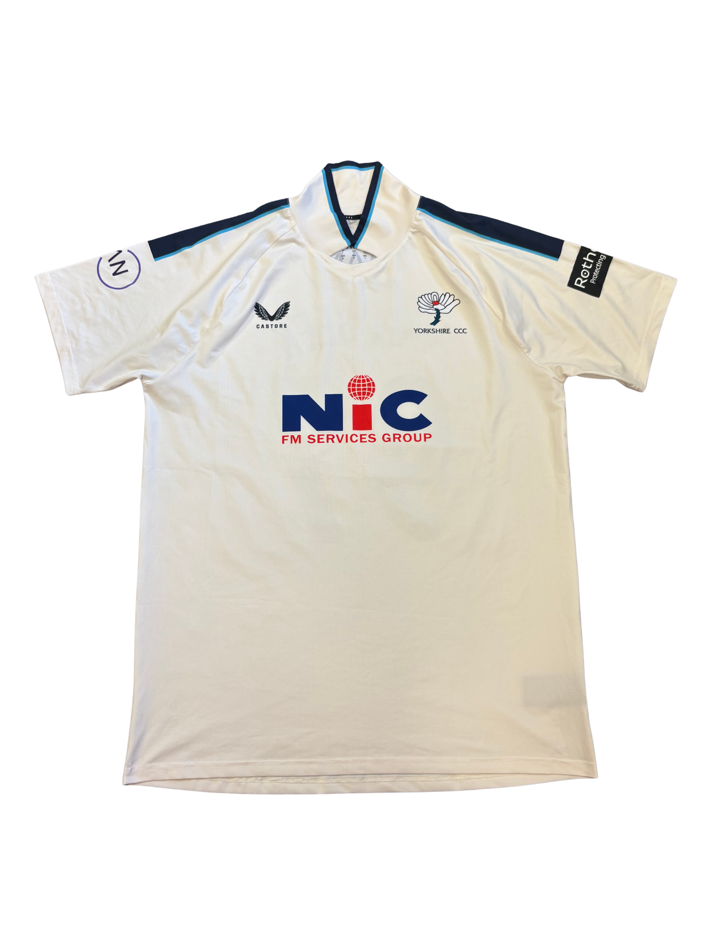 Logan Van Beek Yorkshire 2026 County Championship Match Worn SS Playing Shirt