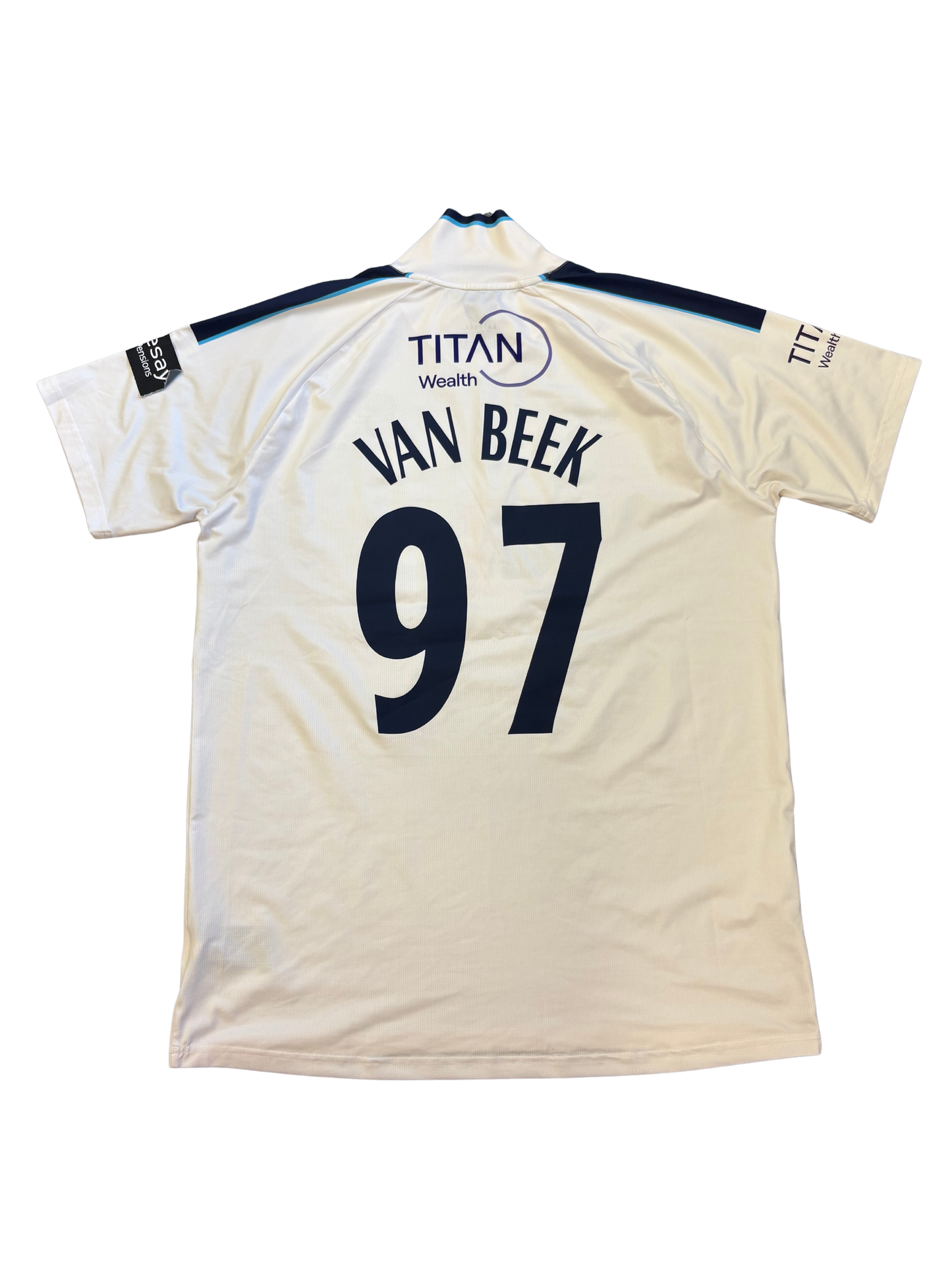 Logan Van Beek Yorkshire 2026 County Championship Match Worn SS Playing Shirt