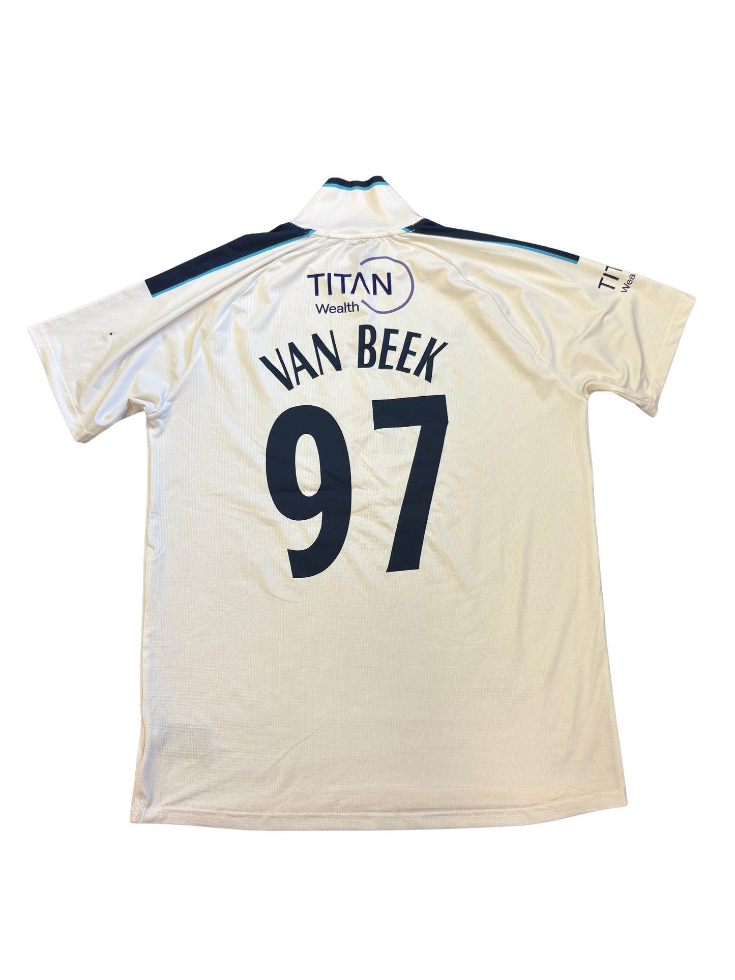Logan Van Beek Yorkshire 2026 County Championship Match Worn SS Playing Shirt