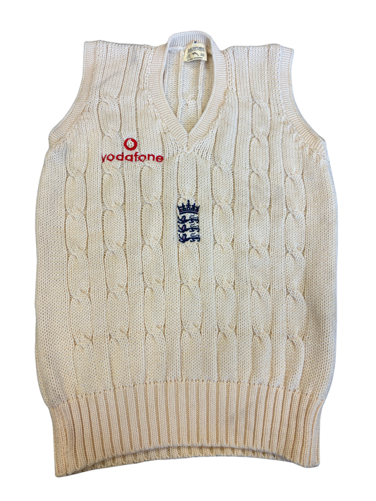 England Vintage Test Match Worn Cable Knit Pullover