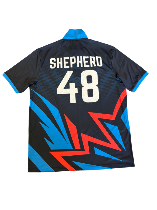 Romario Shepherd Toronto Nationals 2025 GT20 Match Issue SS Playing Shirt