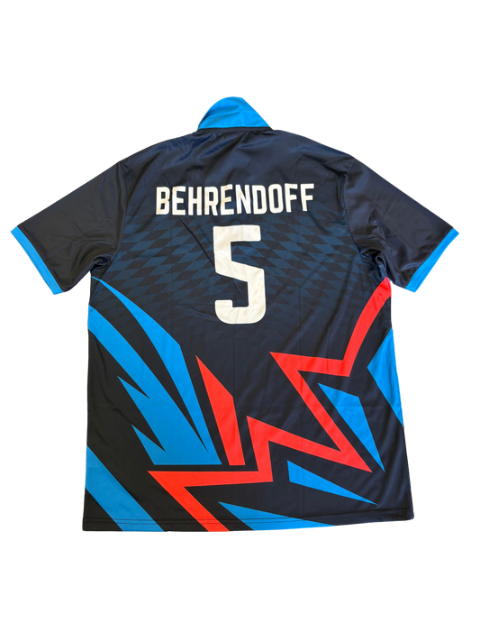 Jason Behrendorff Toronto Nationals 2025 GT20 Match Issue SS Playing Shirt